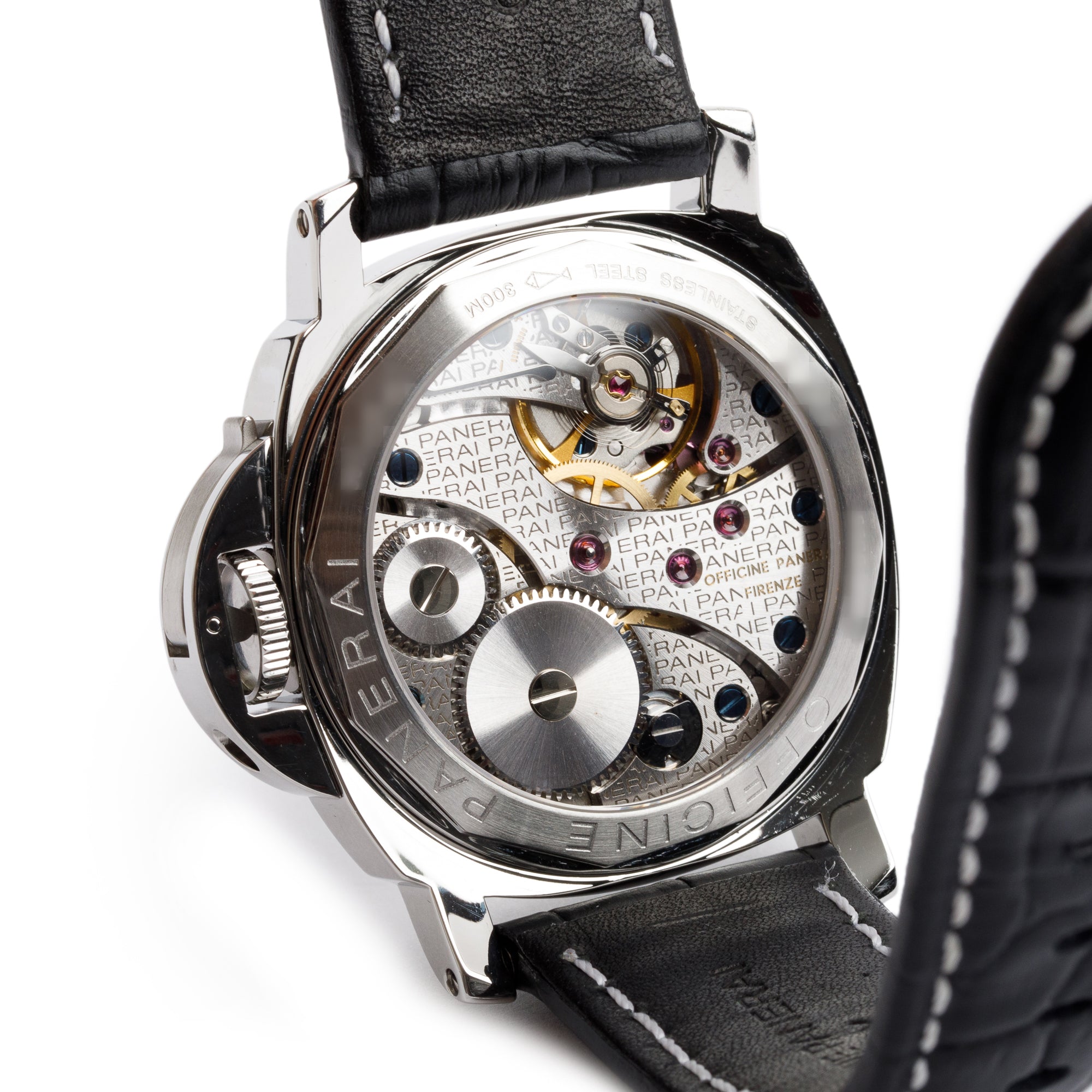 Panerai Stainless Steel Luminor Marina PAM00001 44mm Watch w/ Box & Papers