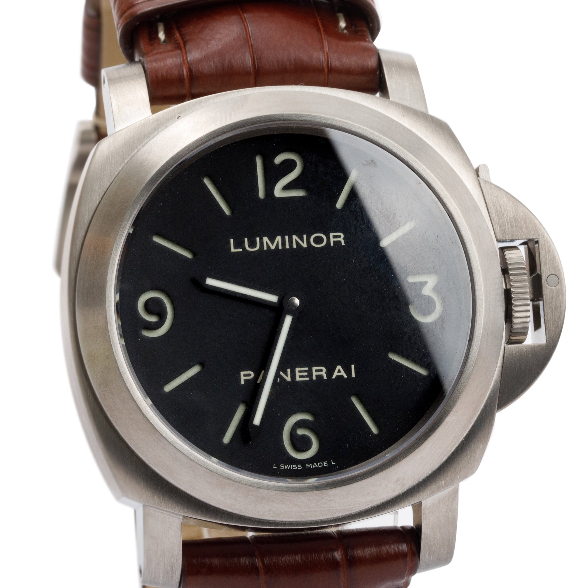 Panerai Titanium Luminor Base PAM00176 44mm Automatic Watch w/ Box & Papers