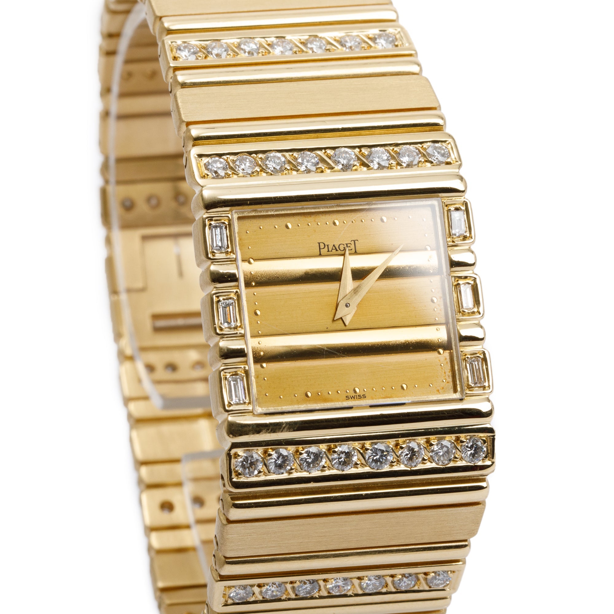 Piaget 18k Yellow Gold Diamond Polo Watch