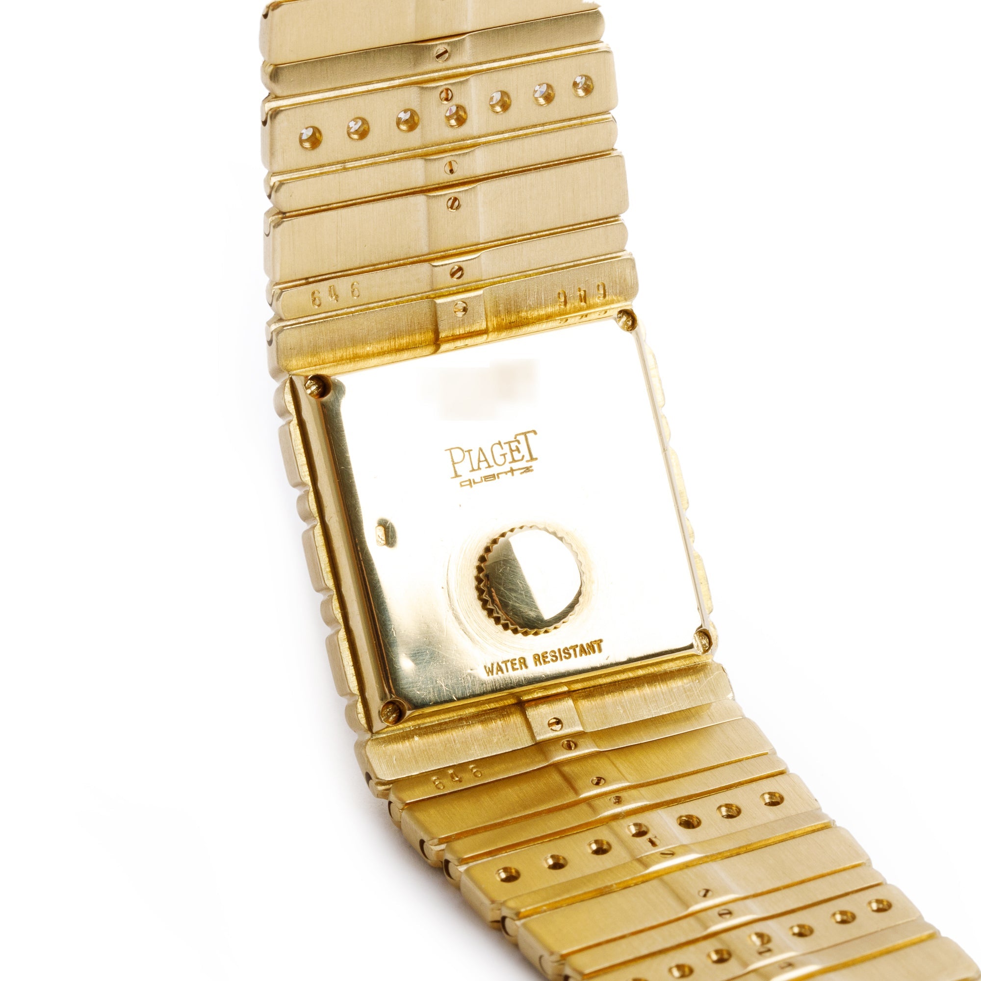 Piaget 18k Yellow Gold Diamond Polo Watch
