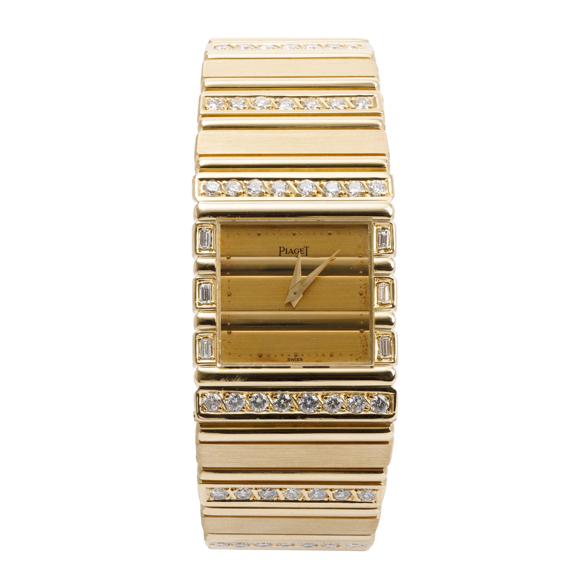 Piaget 18k Yellow Gold Diamond Polo Watch