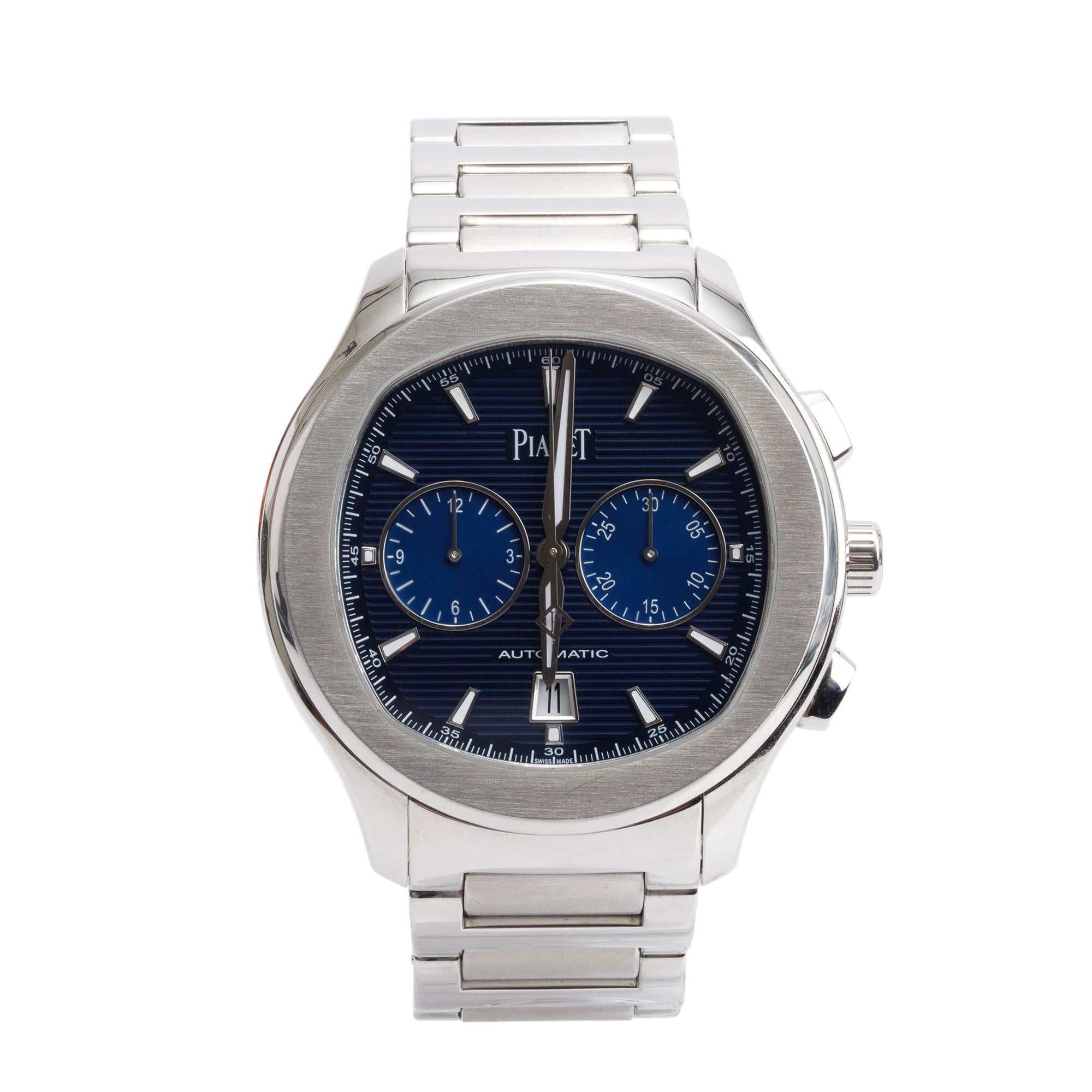 Piaget Stainless Steel Polo S Chronogrph 42 MM Automatic Watch w/ Box & Papers