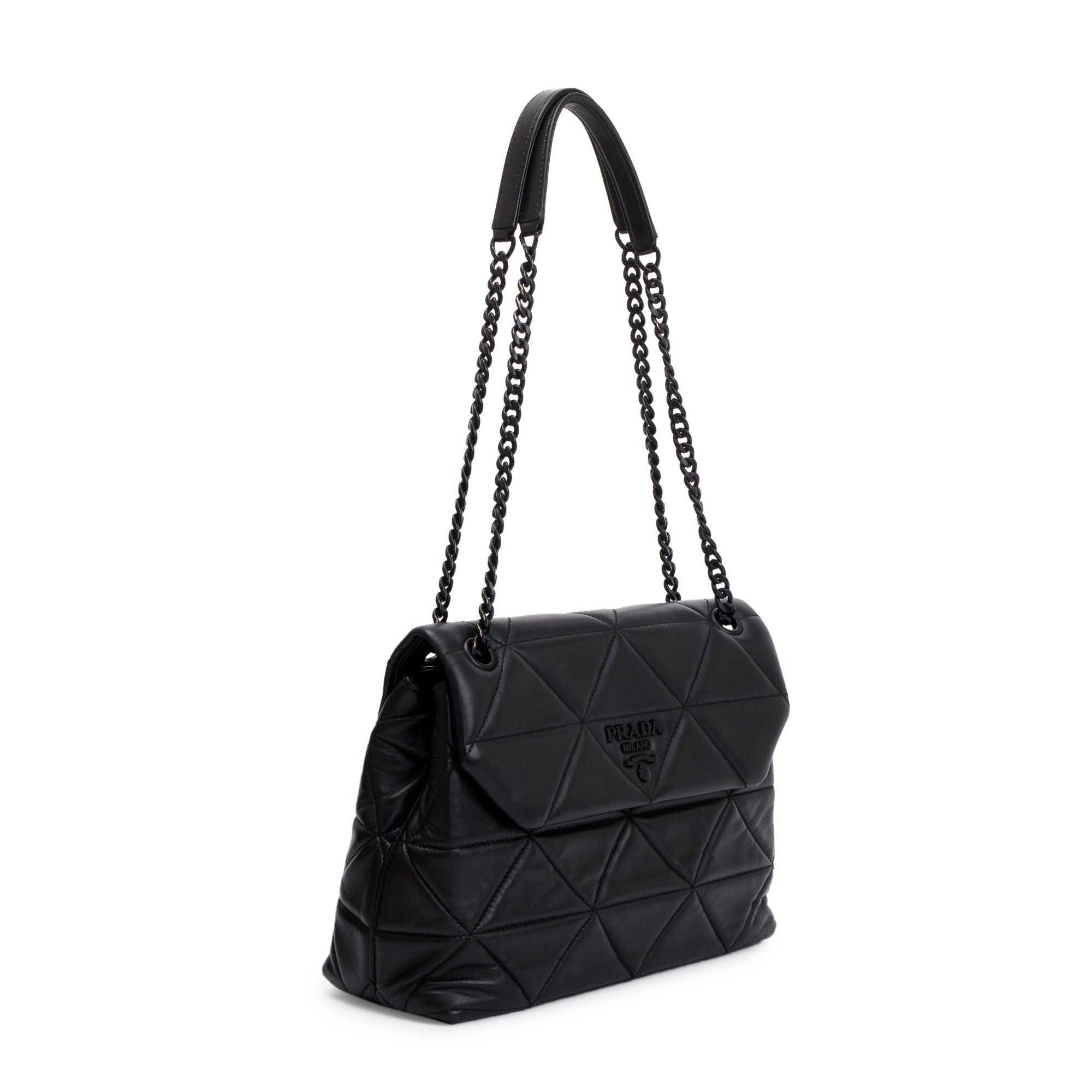 Prada 2020 Black Nappa Leather Spectrum Bag w/ Box & Authenticity Card