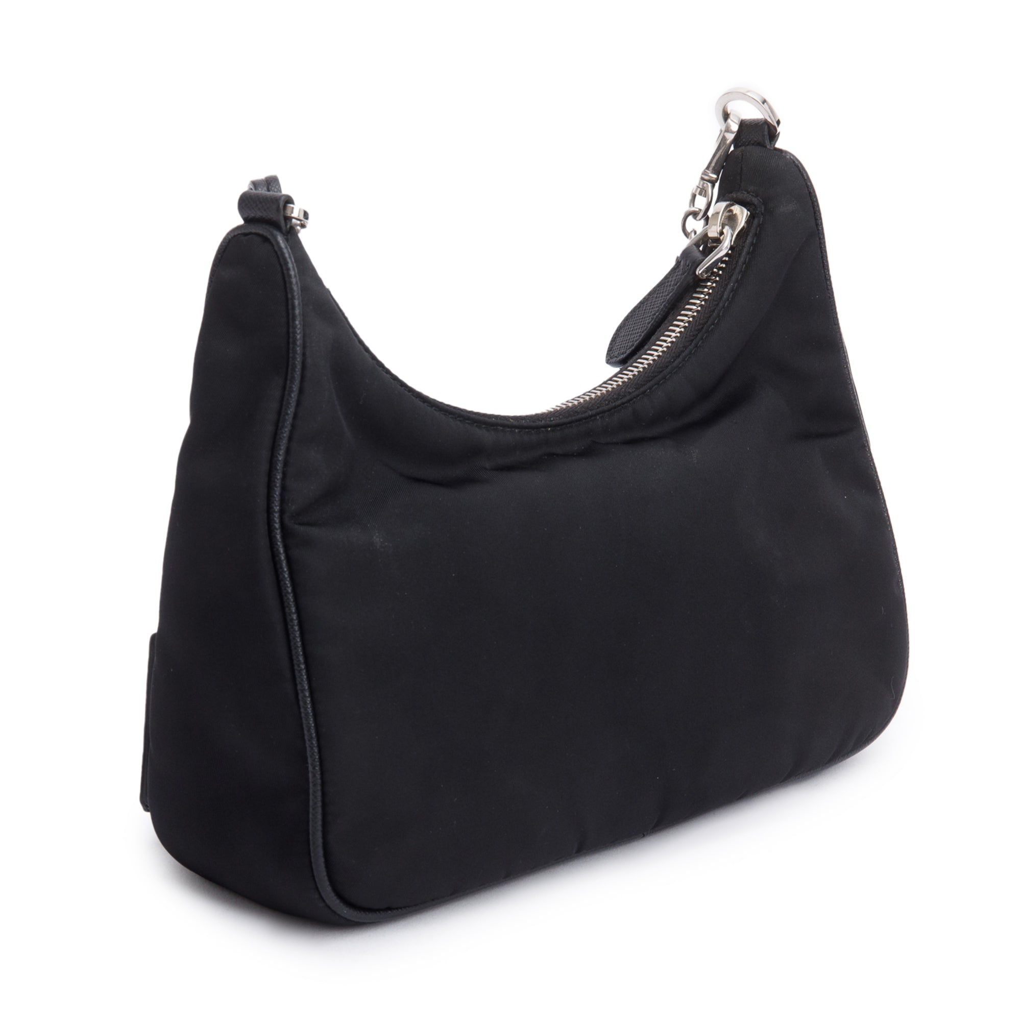 Prada 2020 Black Re-Edition 2005 Re-Nylon Shoulder Bag w/ Box, Receipt, & Authenticity Card
