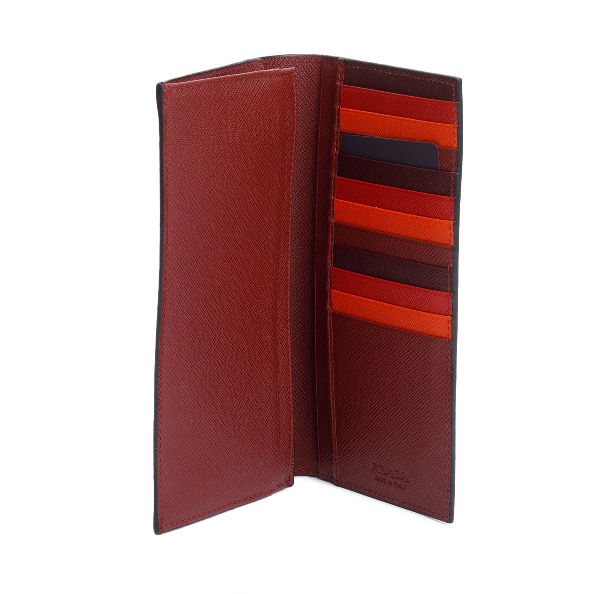 Prada 2020 Black Saffiano Cuir Bifold Long Wallet w/ Box & Authenticity Card