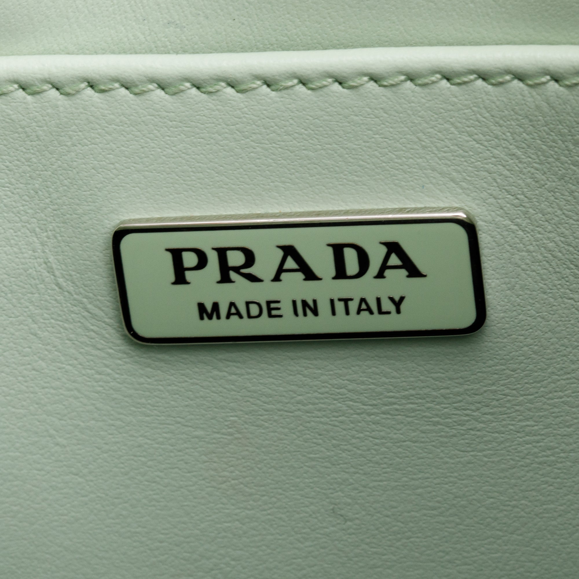Prada 2021 Aqua Spazzolato Leather Cleo Bag w/ Authenticity Card