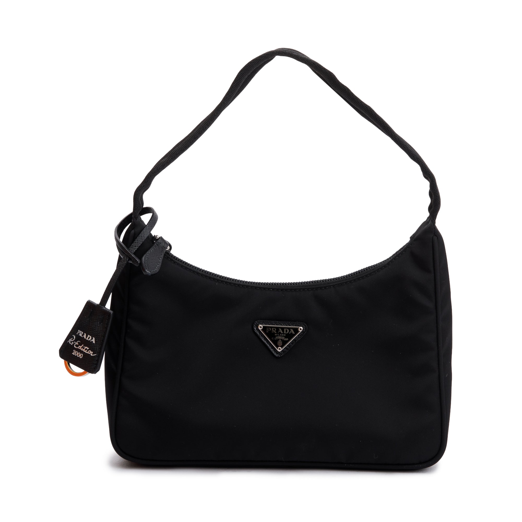 Prada 2021 Black Re-Edition 2000 Re-Nylon Mini Bag w/ Authenticity Card