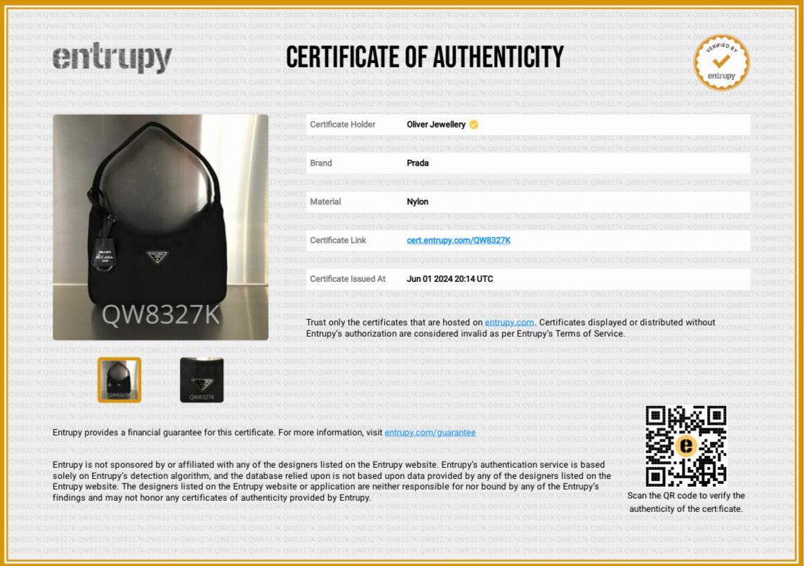 Prada 2021 Black Re-Edition 2000 Re-Nylon Mini Bag w/ Box & Authenticity Card