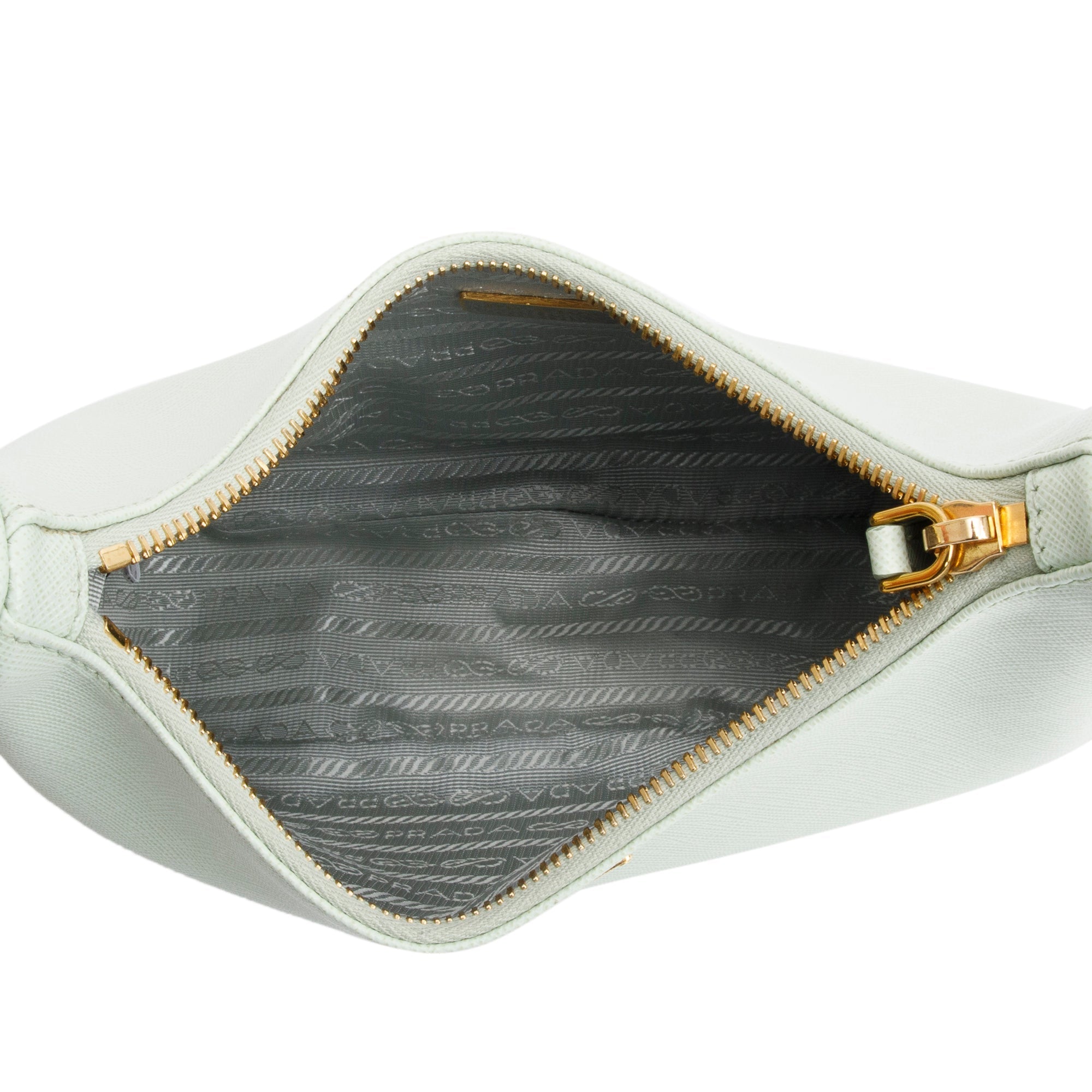 Prada 2021 Light Green Saffiano Leather Re-Edition 2005 Shoulder Bag