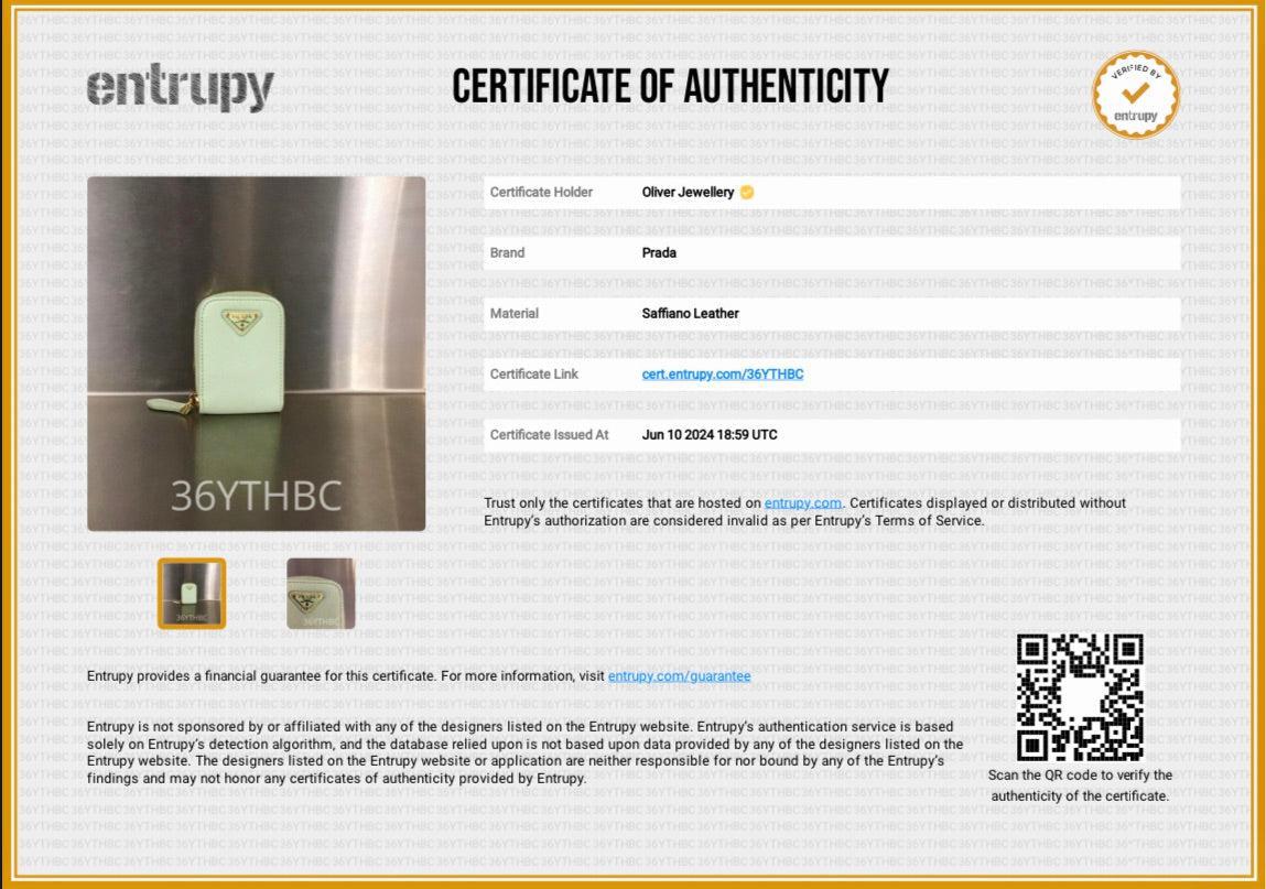 Prada 2021 Light Green Saffiano Leather Re-Edition 2005 Shoulder Bag