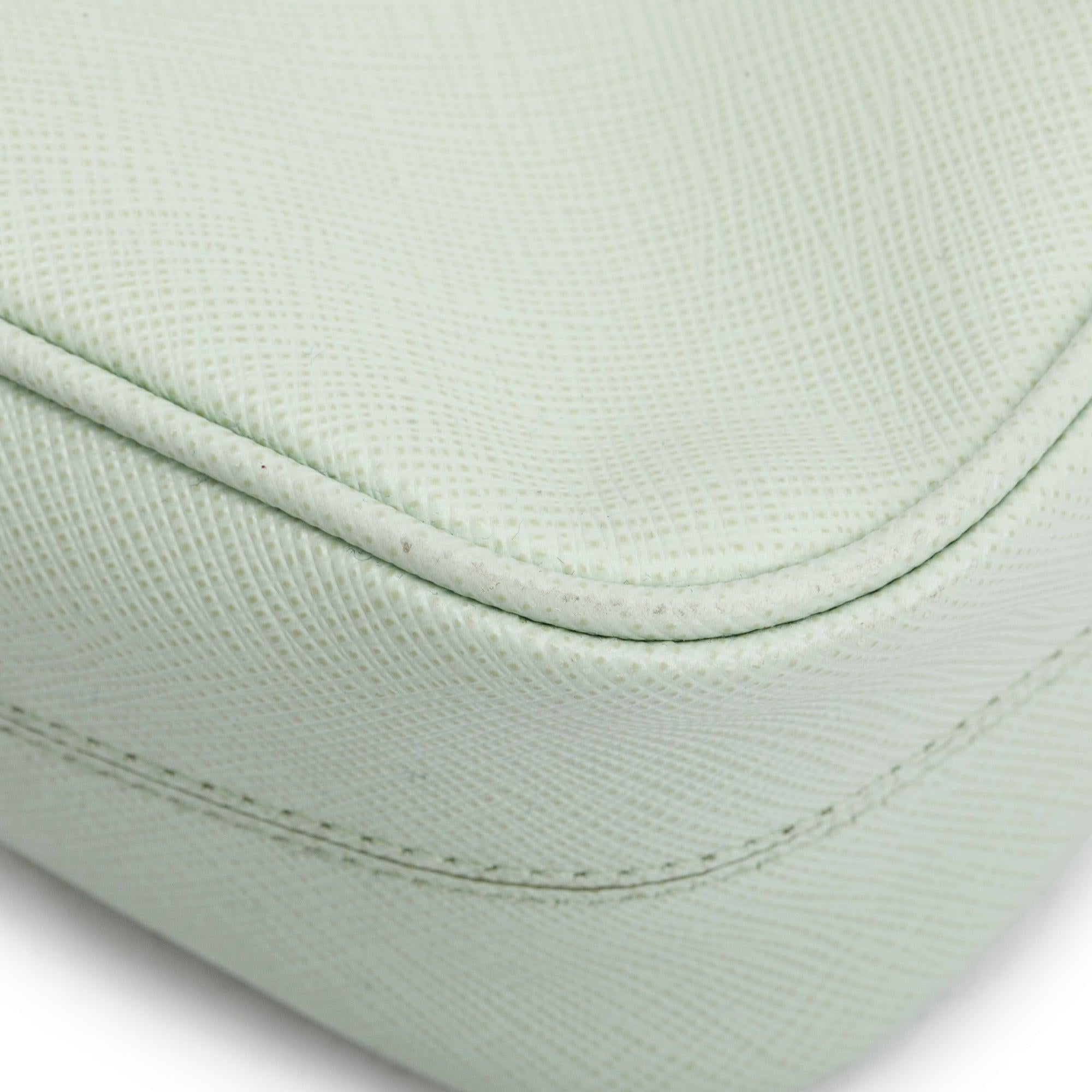 Prada 2021 Light Green Saffiano Leather Re-Edition 2005 Shoulder Bag