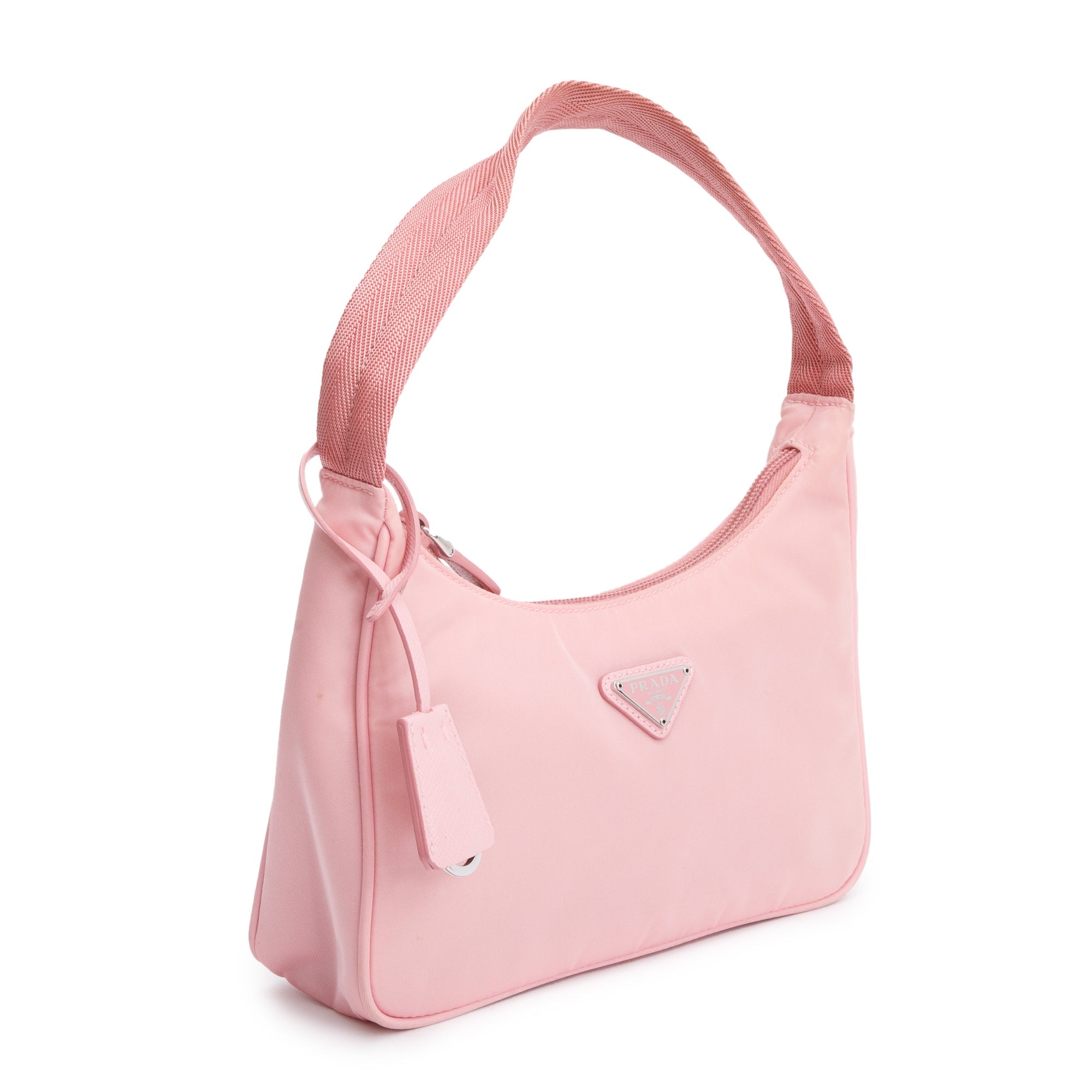 Prada 2021 Pink Re-Edition 2000 Re-Nylon Mini Bag w/ Authenticity Card
