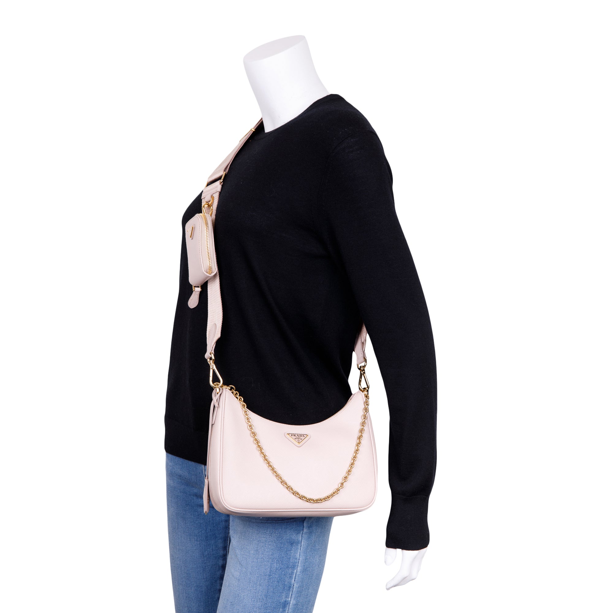 Prada 2021 Re-Edition 2005 Saffiano Leather Shoulder Bag w/ Authenticity Card