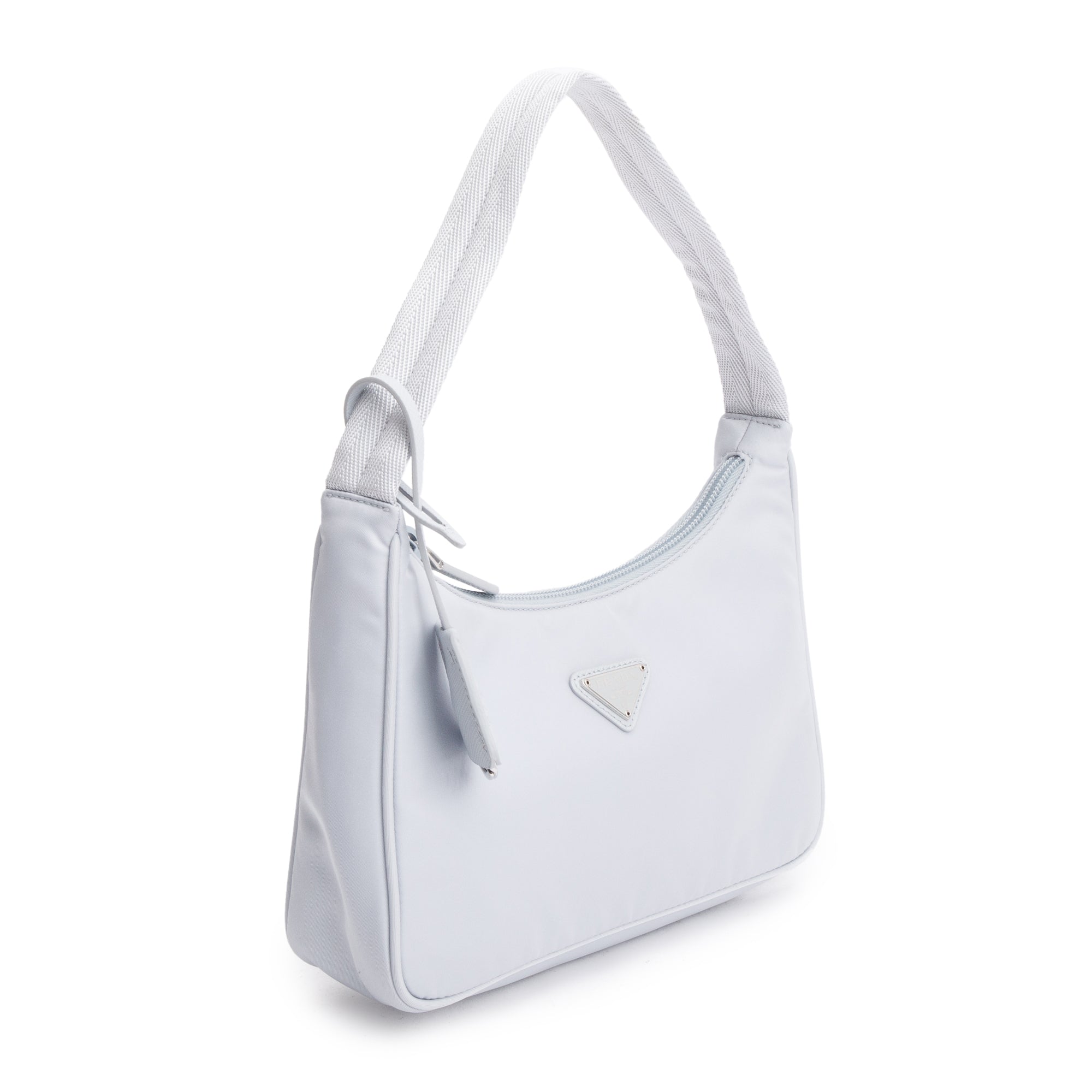 Prada 2022 Grey Re-Edition 2000 Re-Nylon Mini Bag w/ Authenticity Card