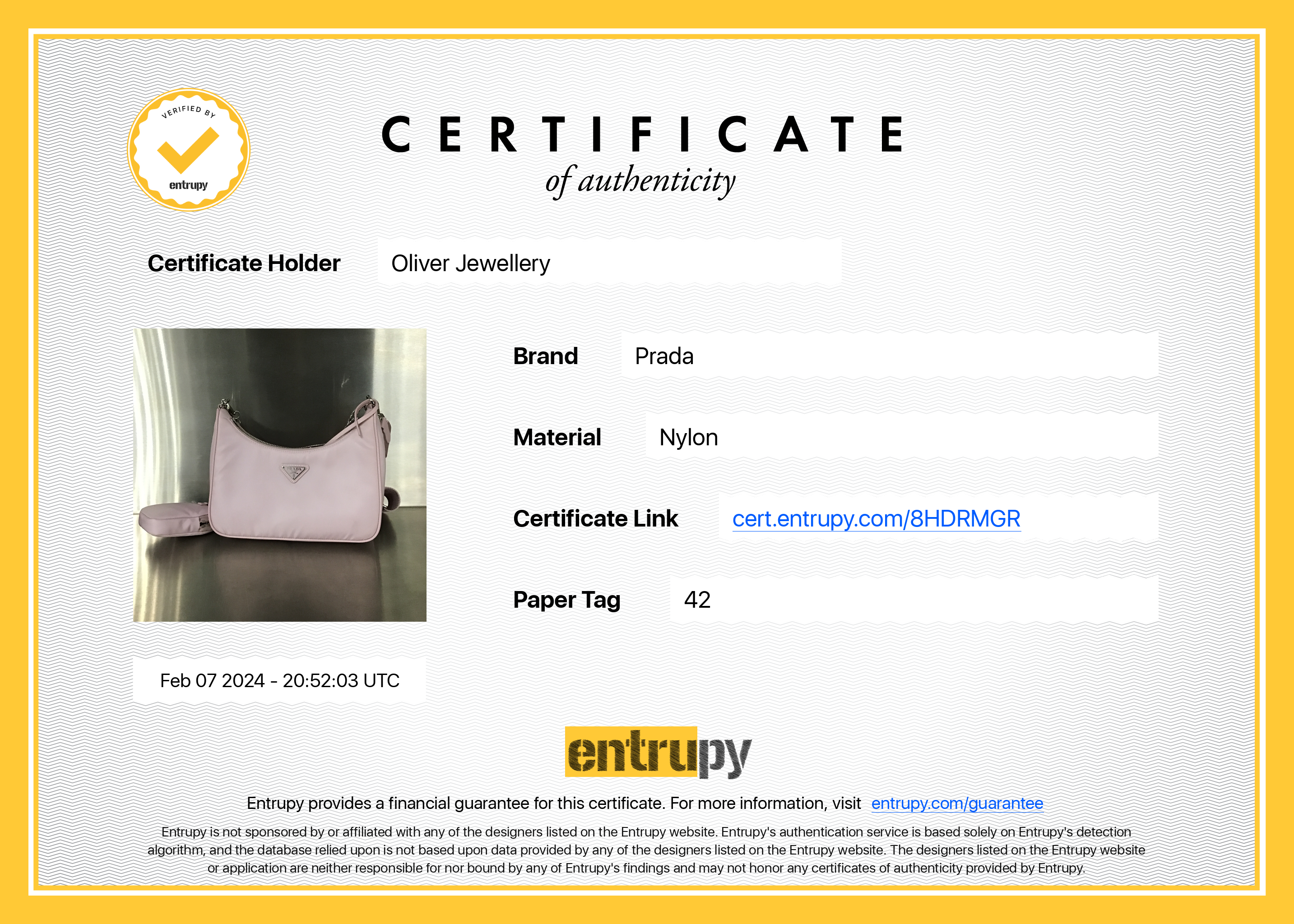 Prada 2022 Pink Re-Edition 2005 Re-Nylon Shoulder Bag w/ Box & Authenticity Card