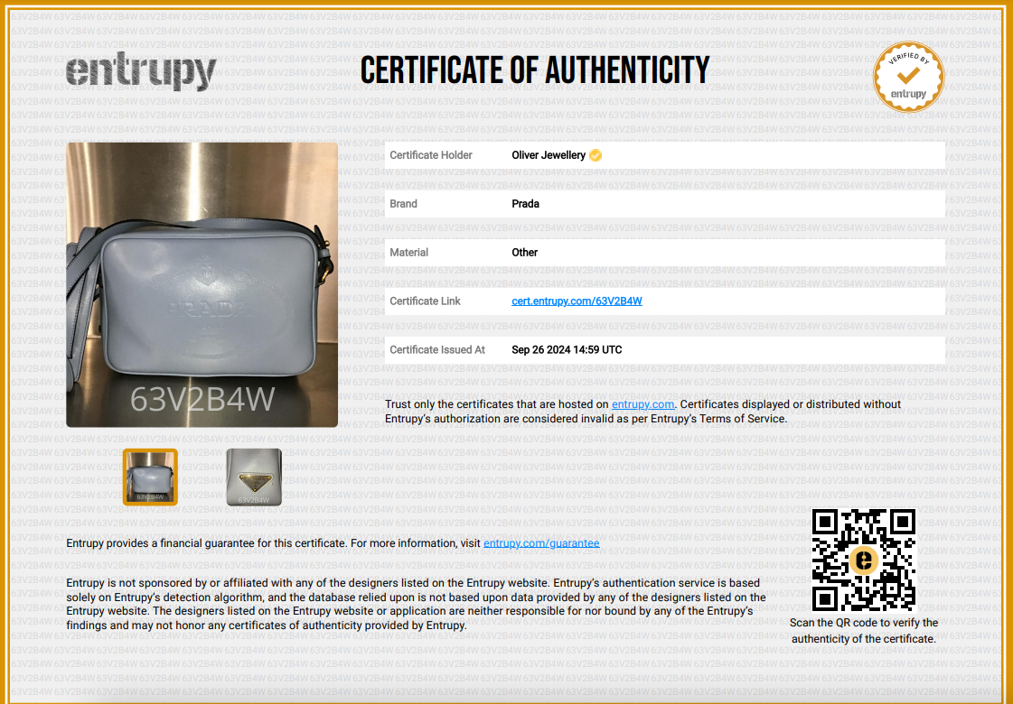 Prada Astrale Glace Calf Leather Logo Camera Crossbody Bag w/ Authenticity Card