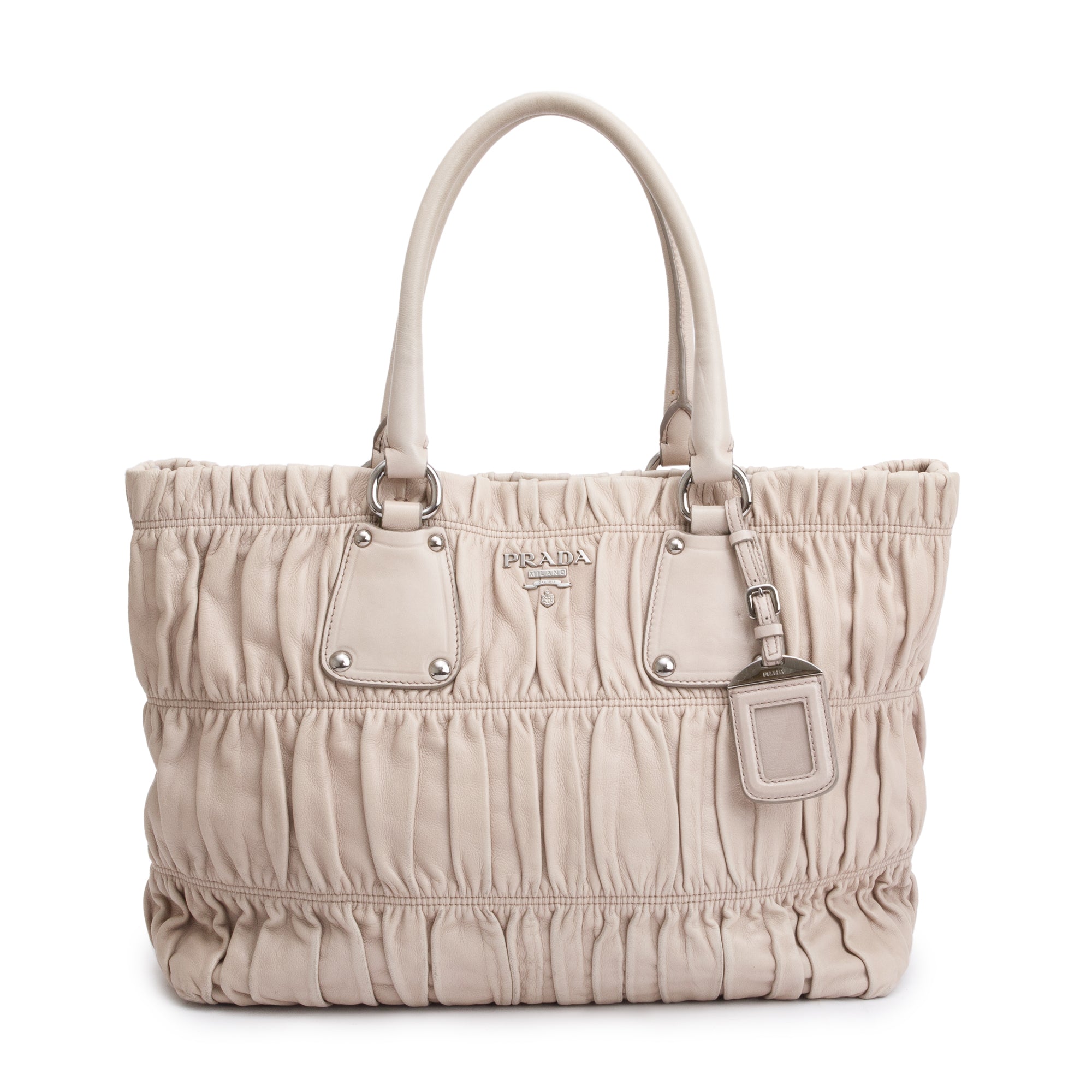 Prada Beige Nappa Gaufre Tote