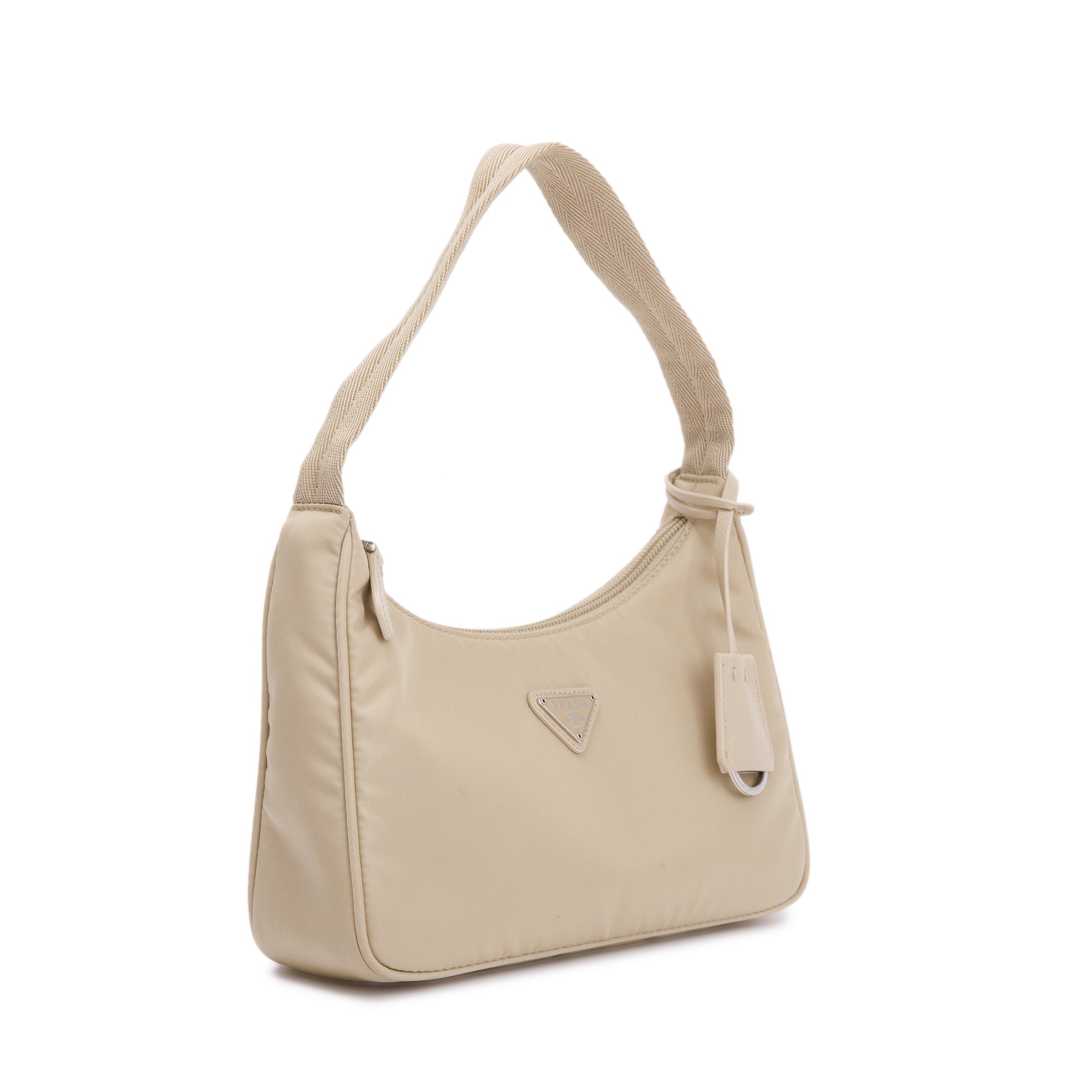 Prada Beige Re-Edition 2000 Re-Nylon Mini Bag w/ Box