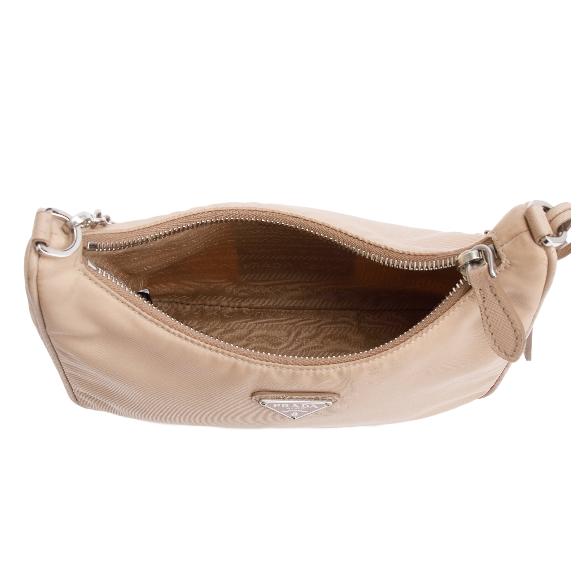 Prada Beige Re-Edition 2005 Re-Nylon Shoulder Bag