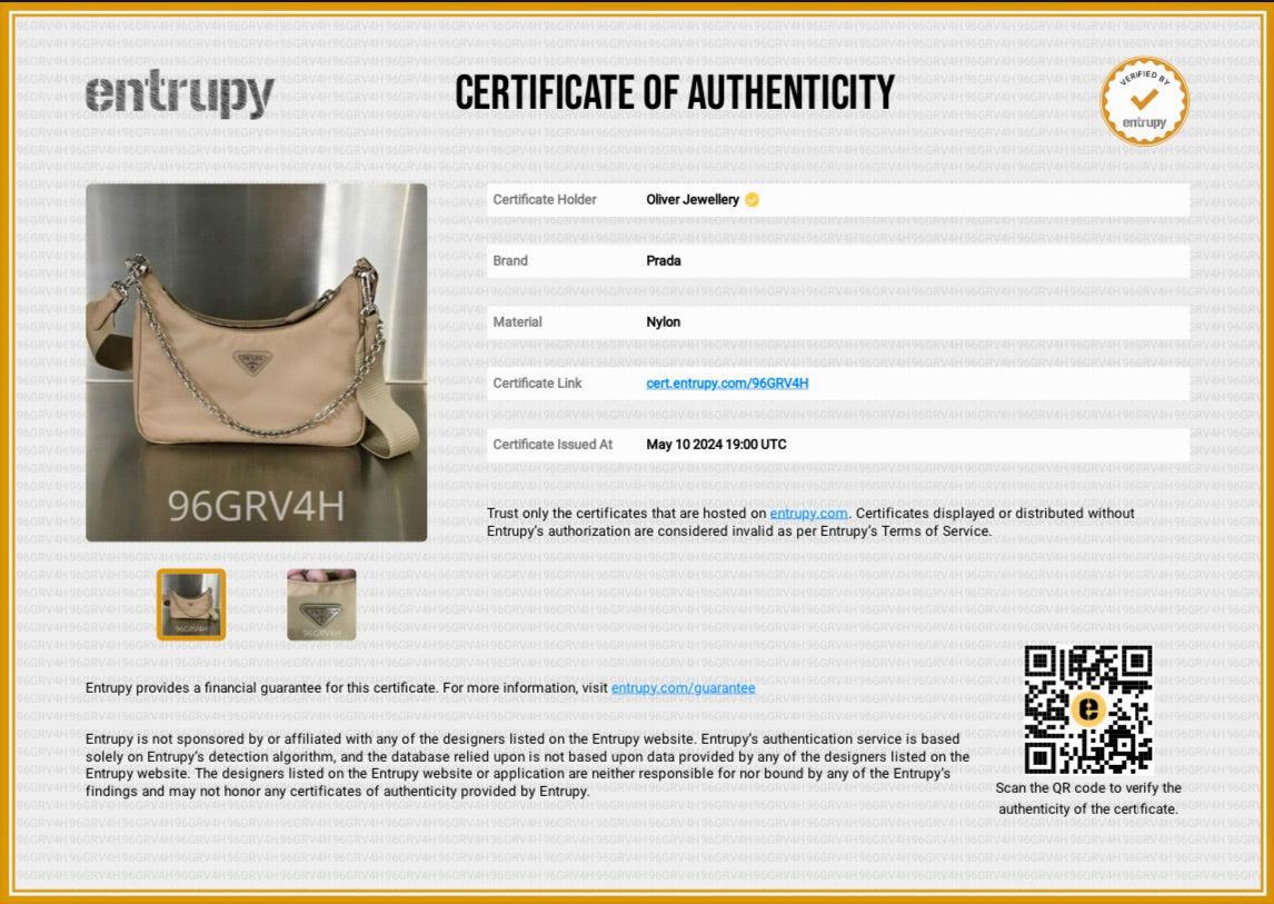 Prada Beige Re-Edition 2005 Re-Nylon Shoulder Bag