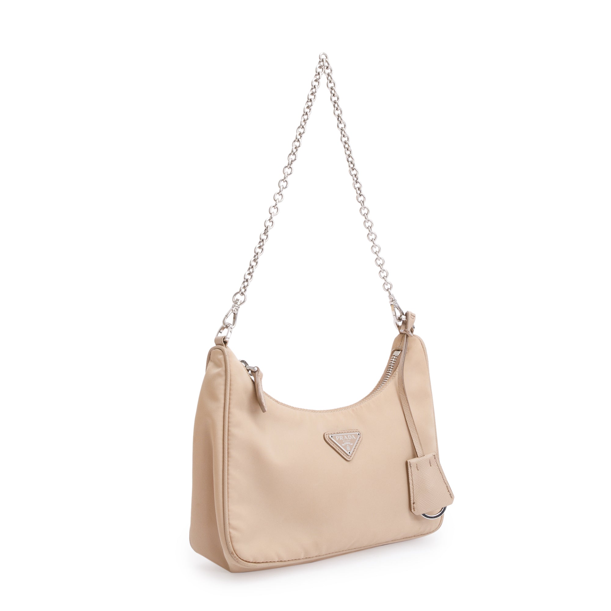 Prada Beige Re-Edition 2005 Re-Nylon Shoulder Bag