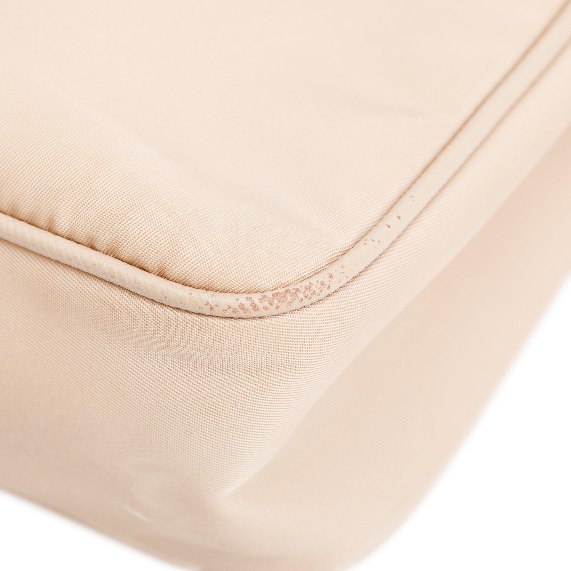 Prada Beige Re-Edition 2005 Re-Nylon Shoulder Bag