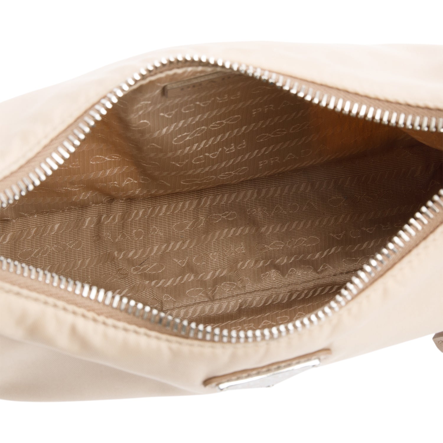 Prada Beige Re-Edition 2005 Re-Nylon Shoulder Bag w/ Authenticity Card