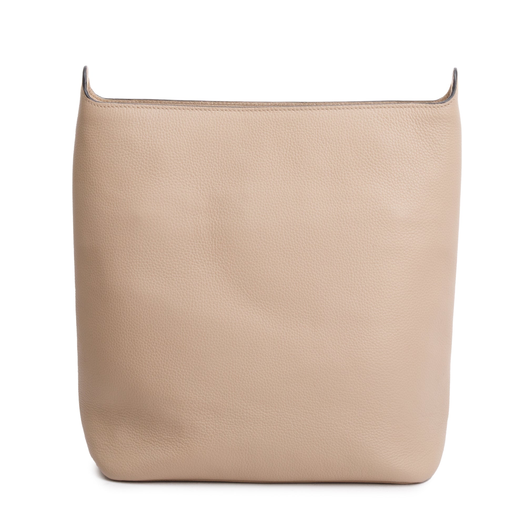 Prada Beige Vitello Daino Hobo Messenger Bag w/ Strap