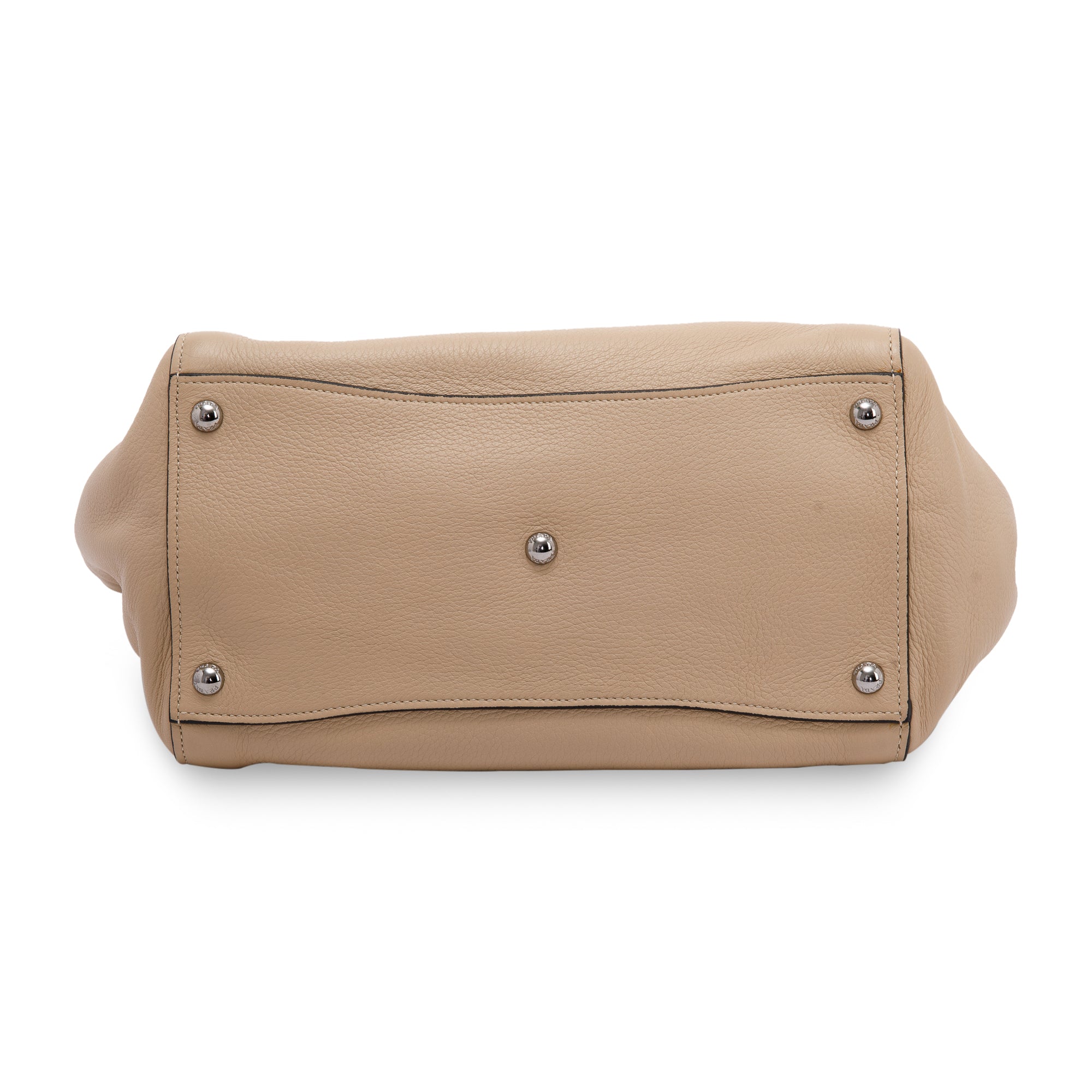 Prada Beige Vitello Daino Twin Pocket Tote w/ Strap