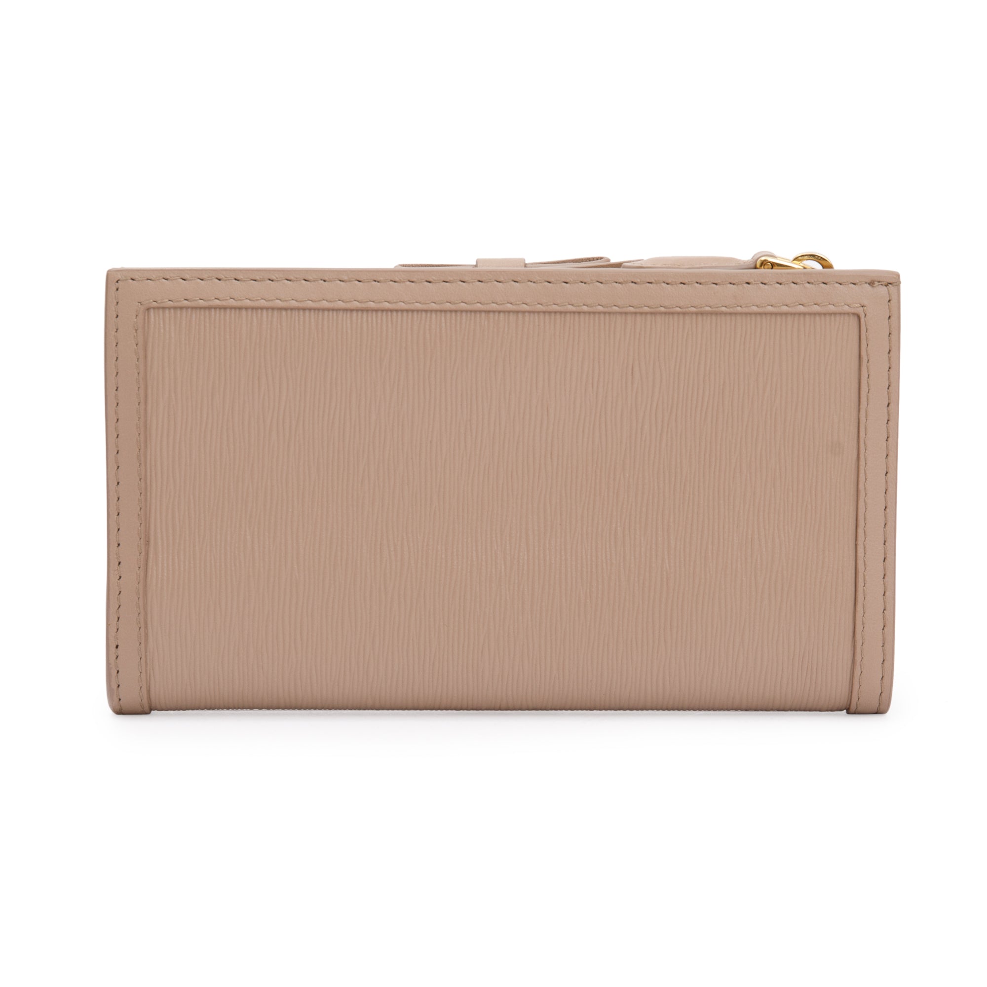 Prada Beige Vitello Move Leather Wallet