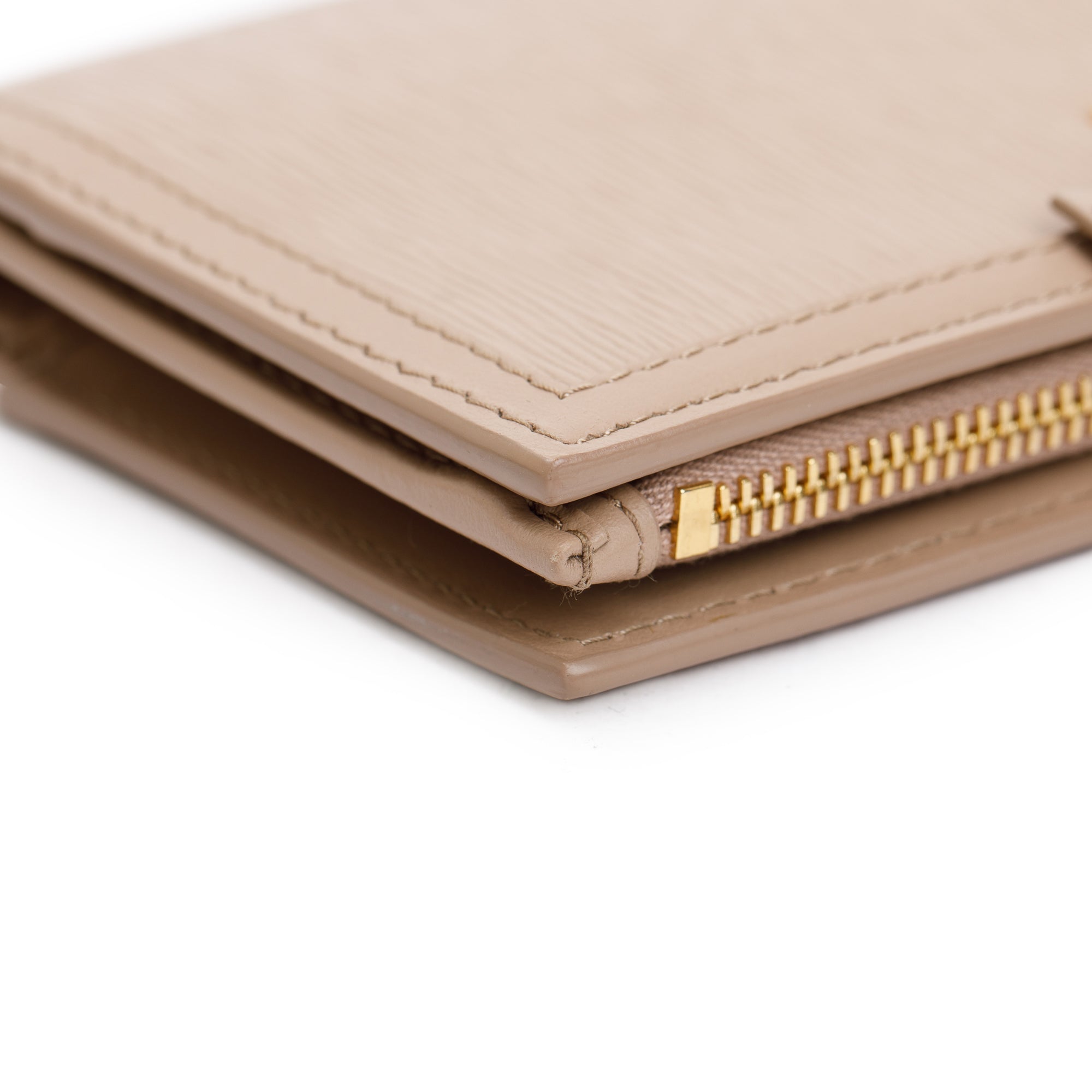 Prada Beige Vitello Move Leather Wallet