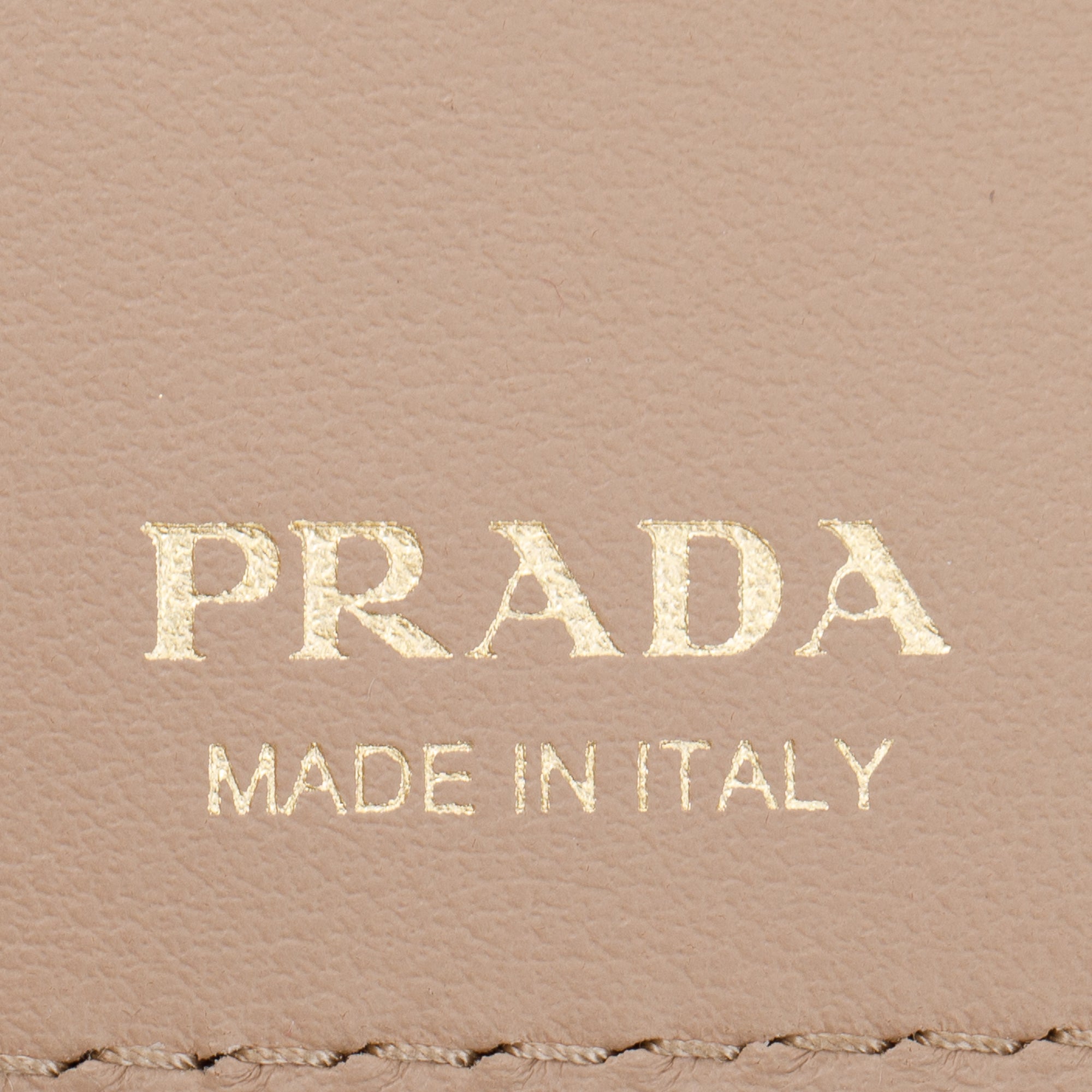 Prada Beige Vitello Move Leather Wallet