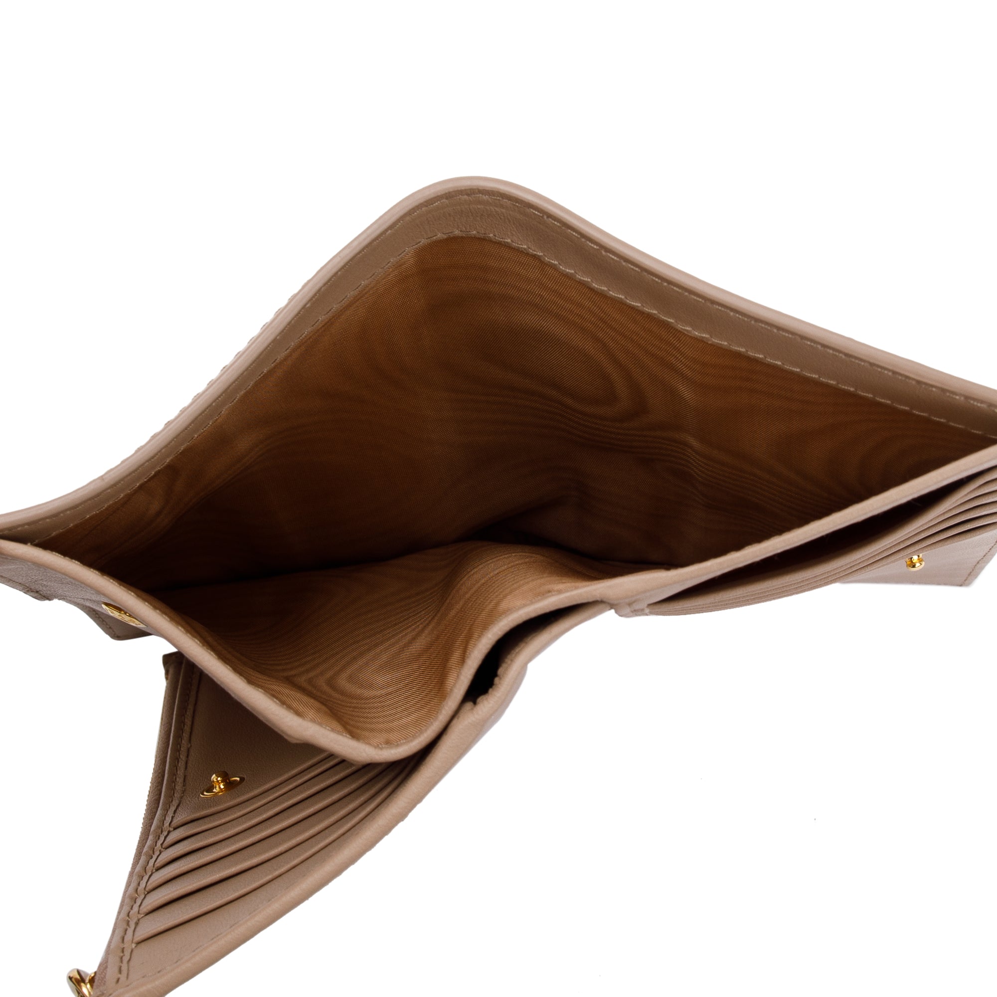 Prada Beige Vitello Move Leather Wallet