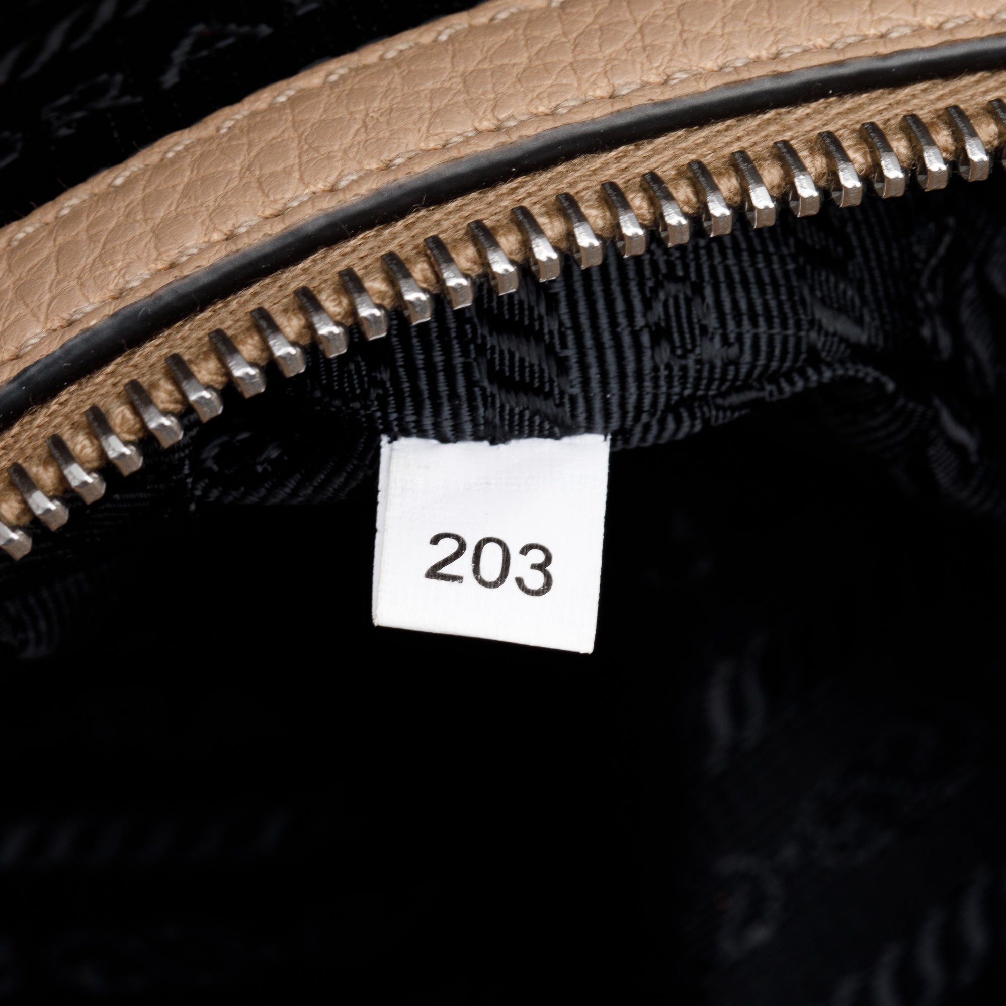 Prada Beige Vitello Phenix Two-Way Zip Tote w/ Strap