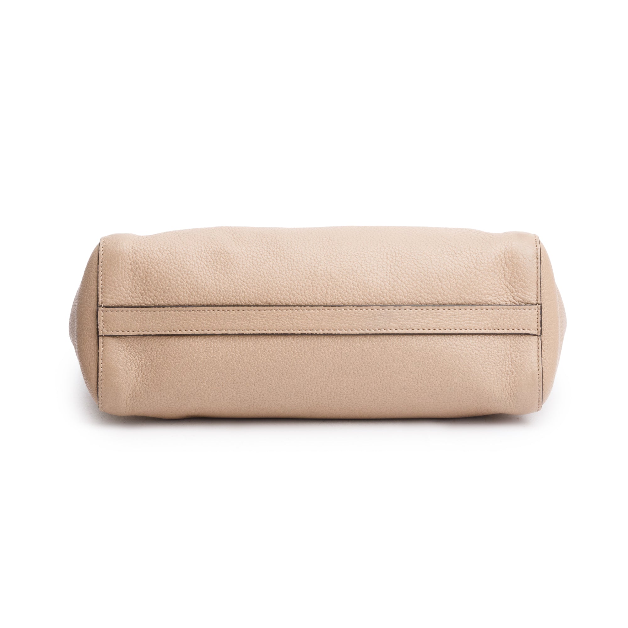 Prada Beige Vitello Phenix Two-Way Zip Tote w/ Strap