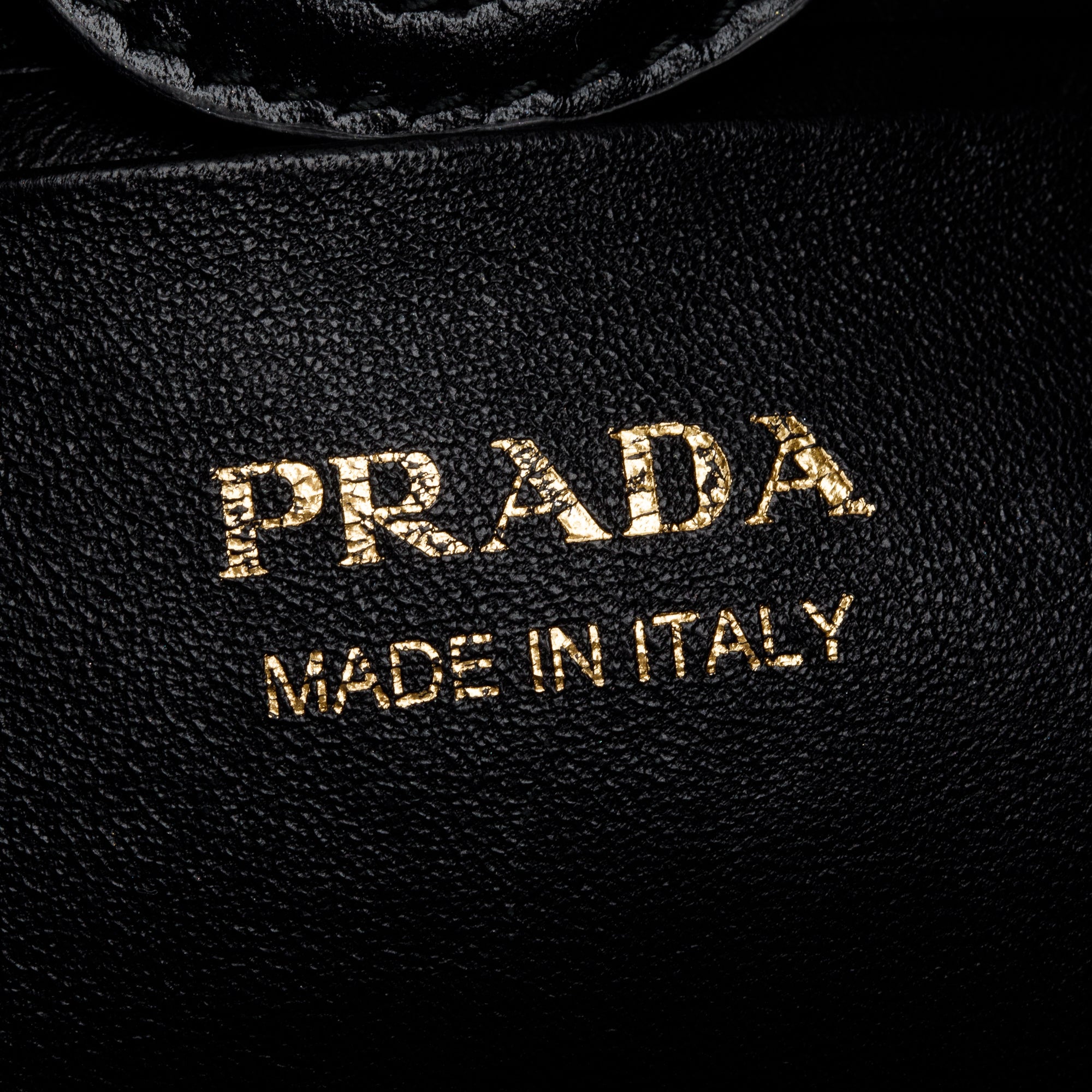 Prada Black Box Calf Leather Cleo Bag w/ Authenticity Card