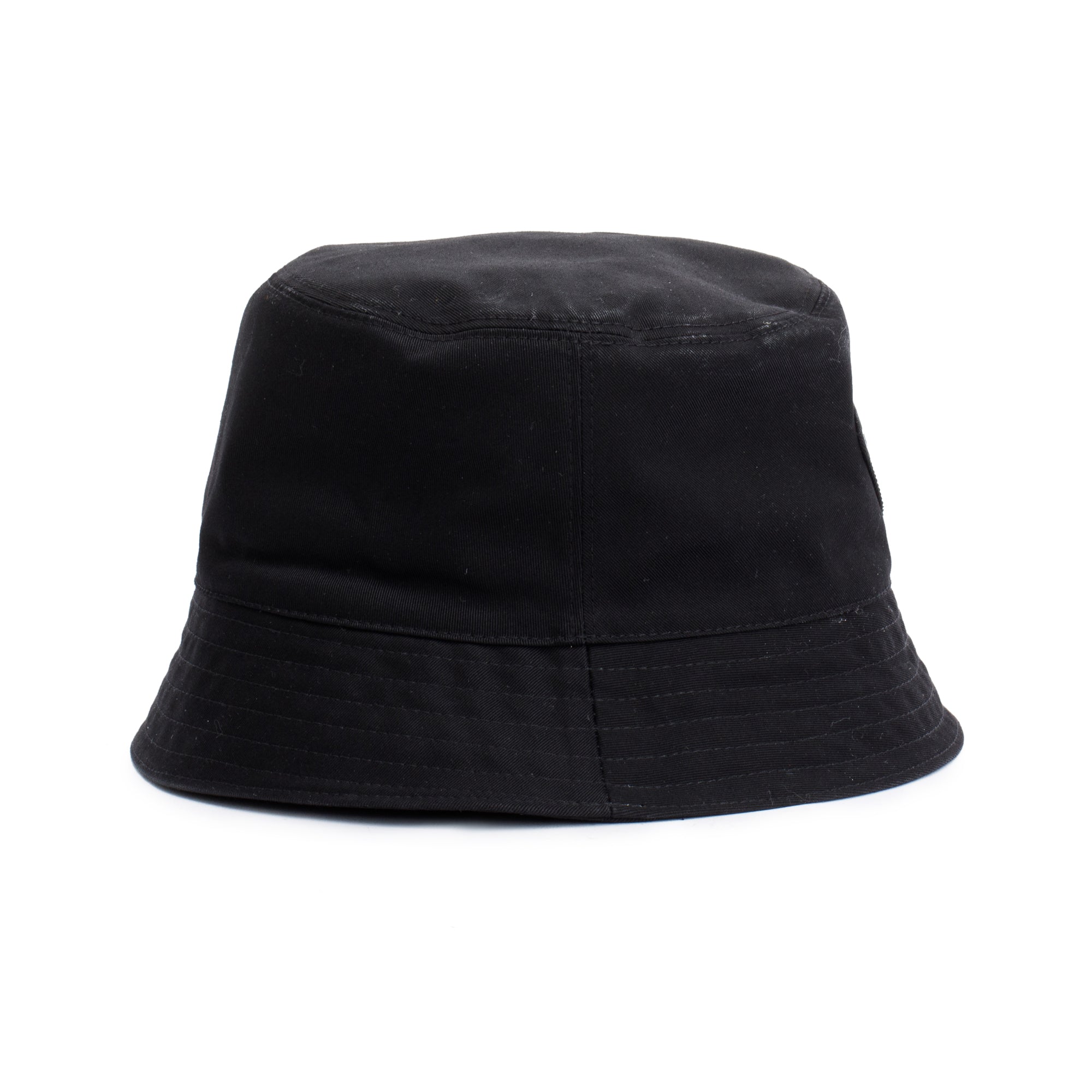 Prada Black Canvas Bucket Hat