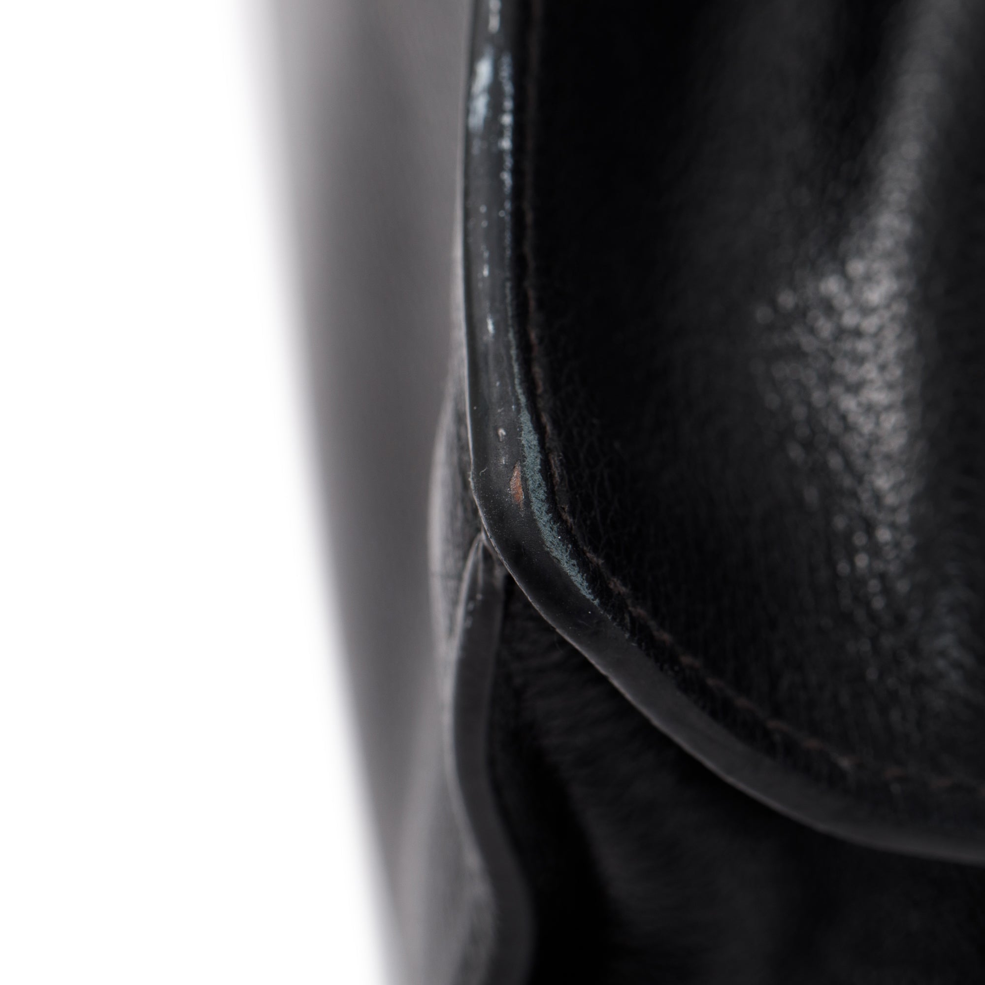 Prada Black Glace Calf Tote Bag