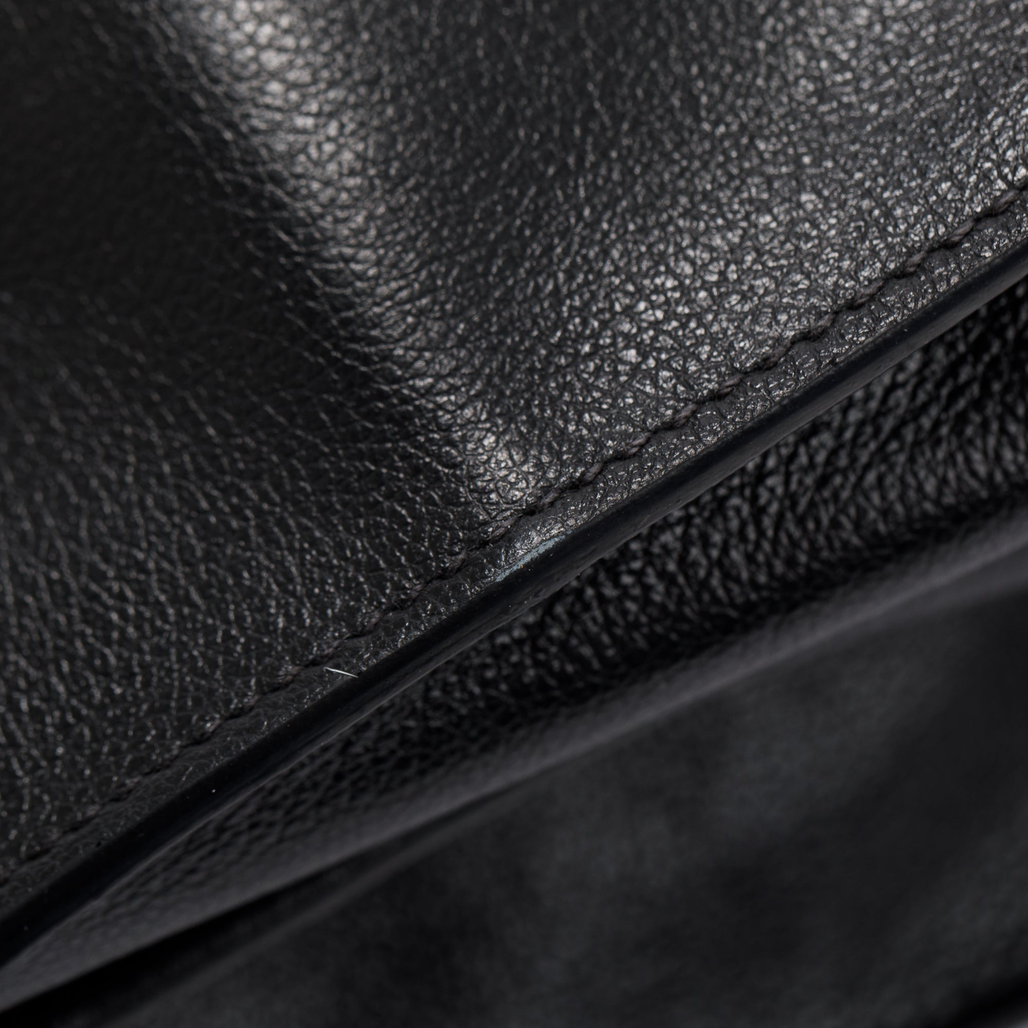 Prada Black Glace Calf Tote Bag