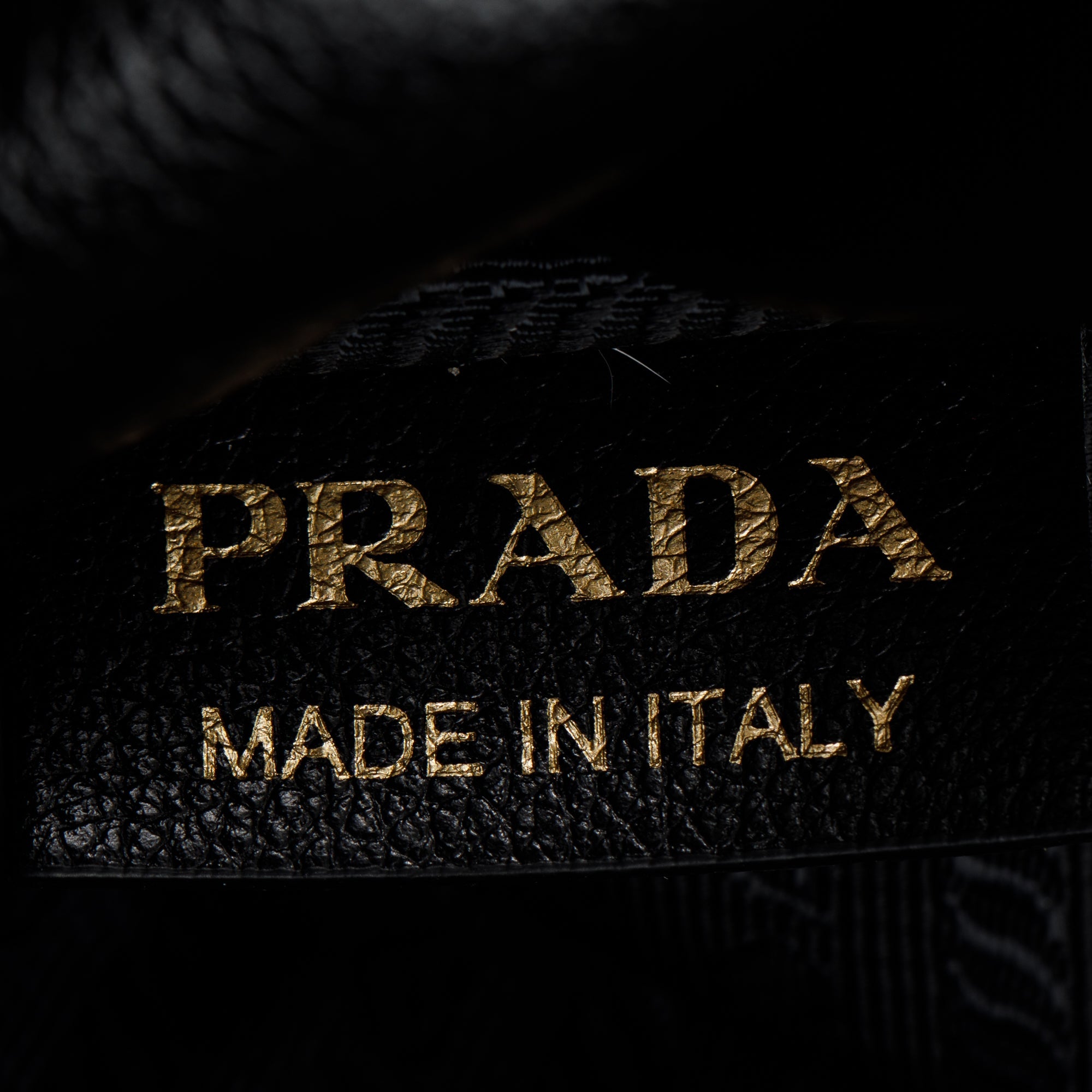 Prada Black Glace Calf Tote Bag