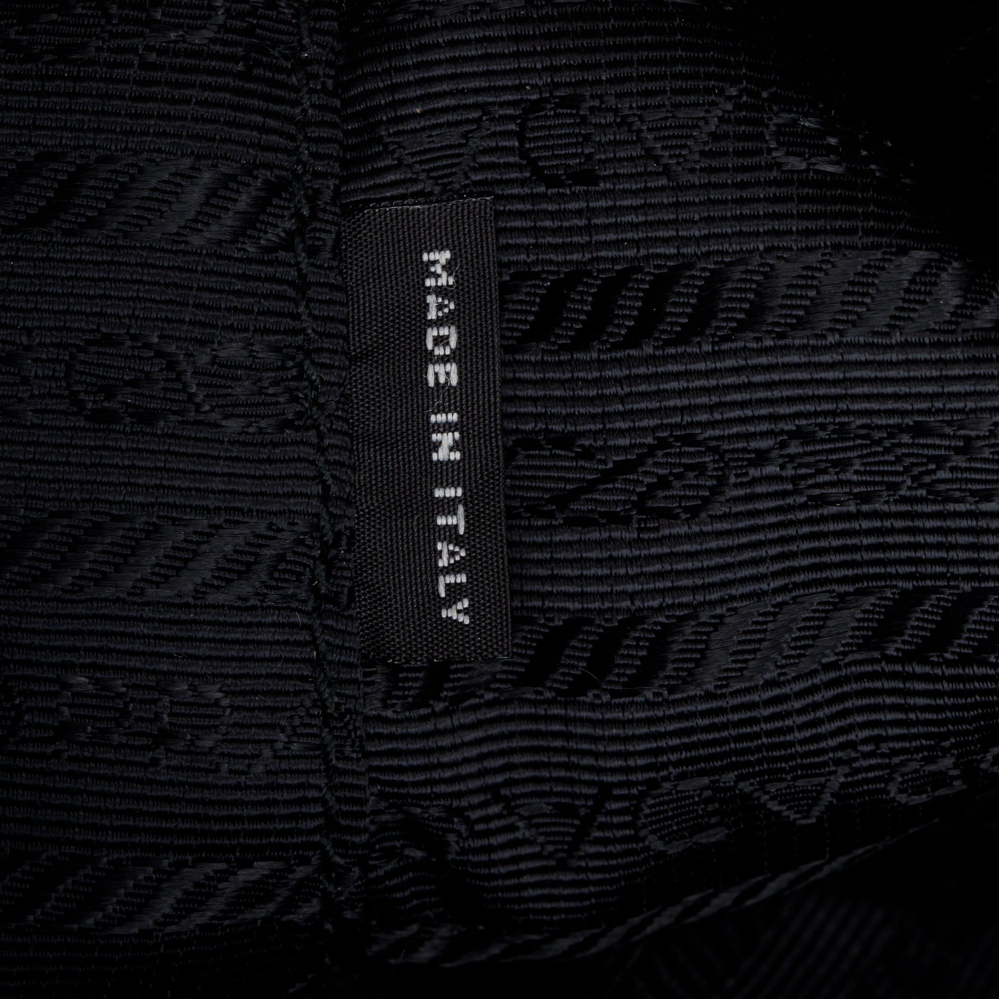 Prada Black Leather Trimmed Tessuto Nylon Tote w/ Strap