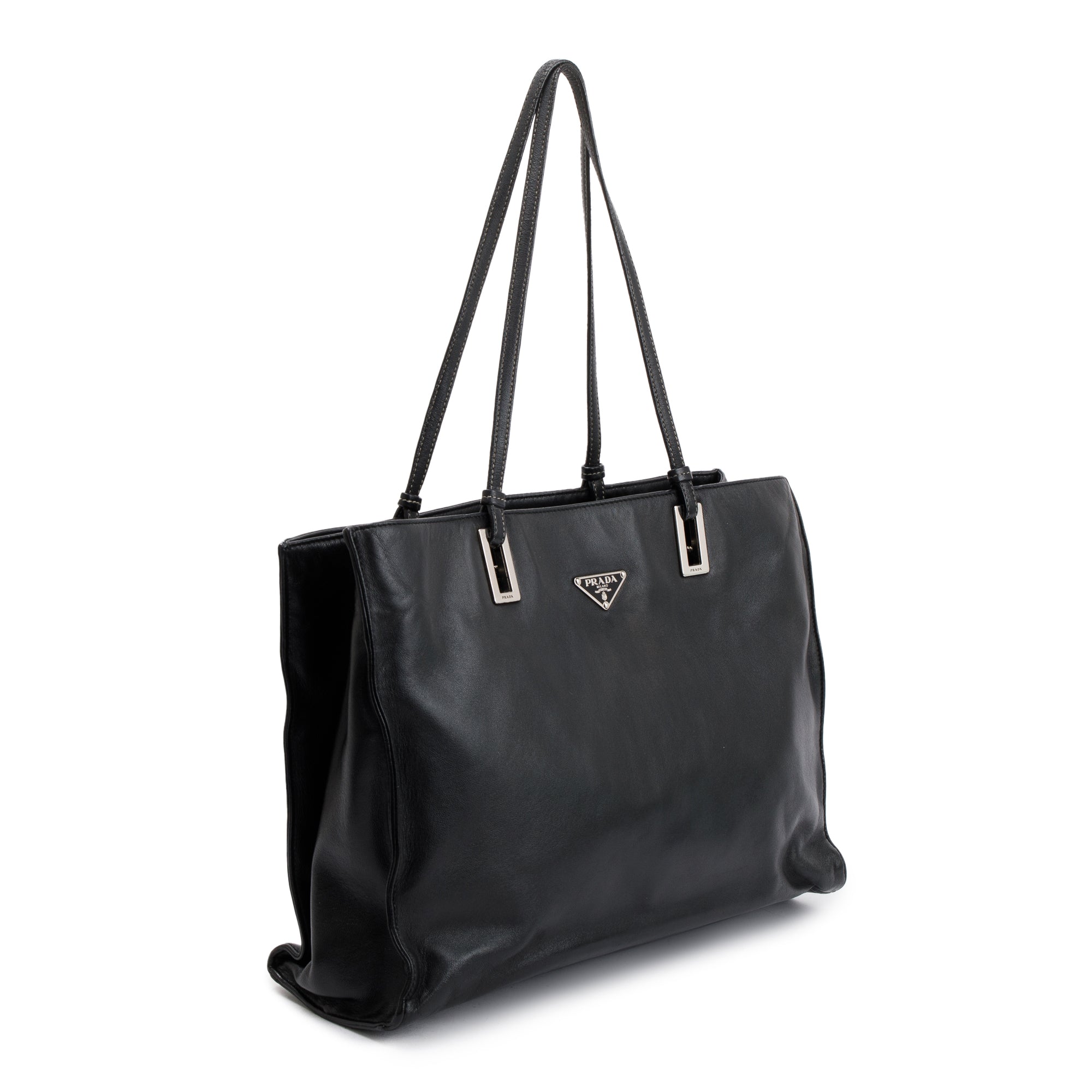 Prada Black Nappa Acciaio Tote w/ Authenticity Card