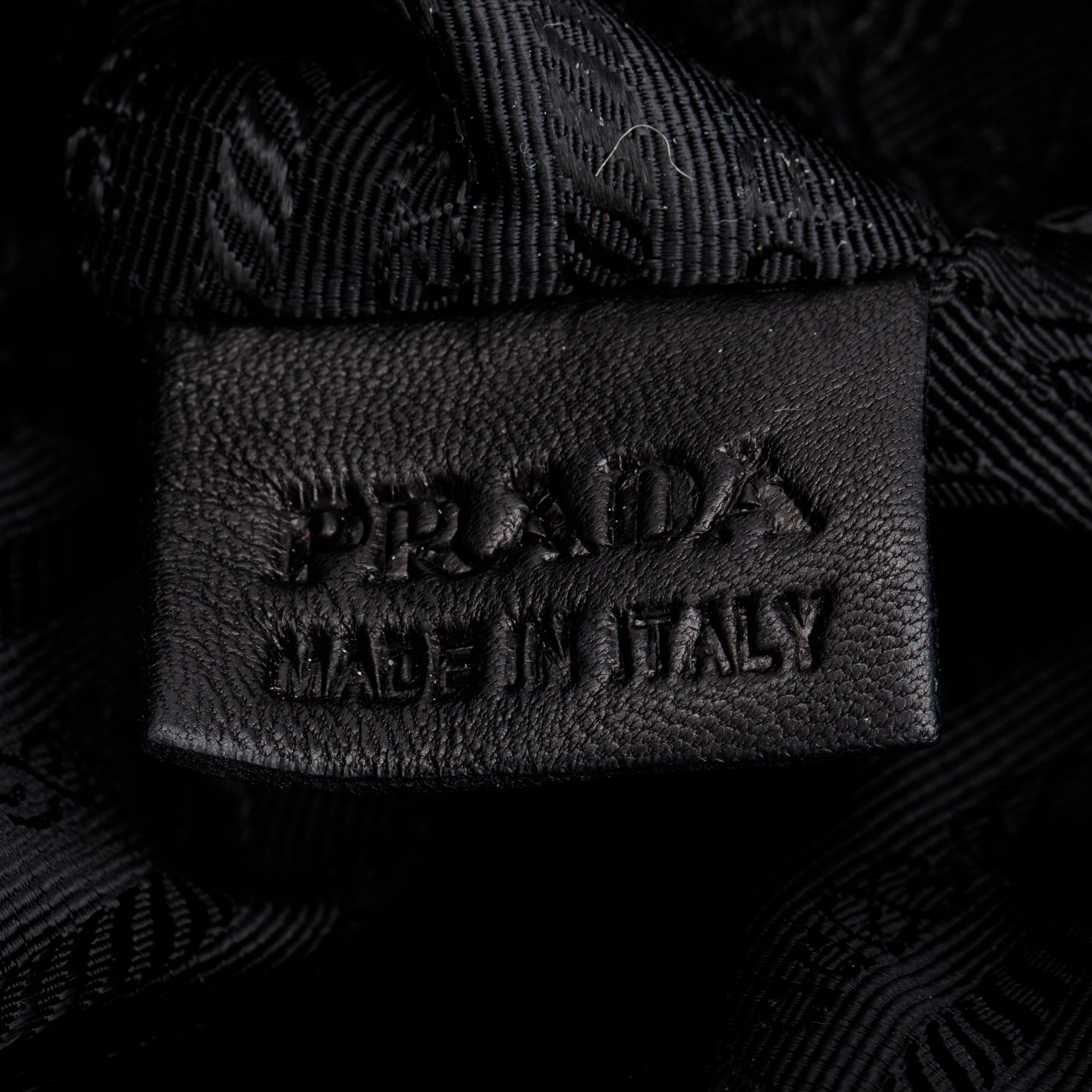 Prada Black Nappa Leather Handle Bag