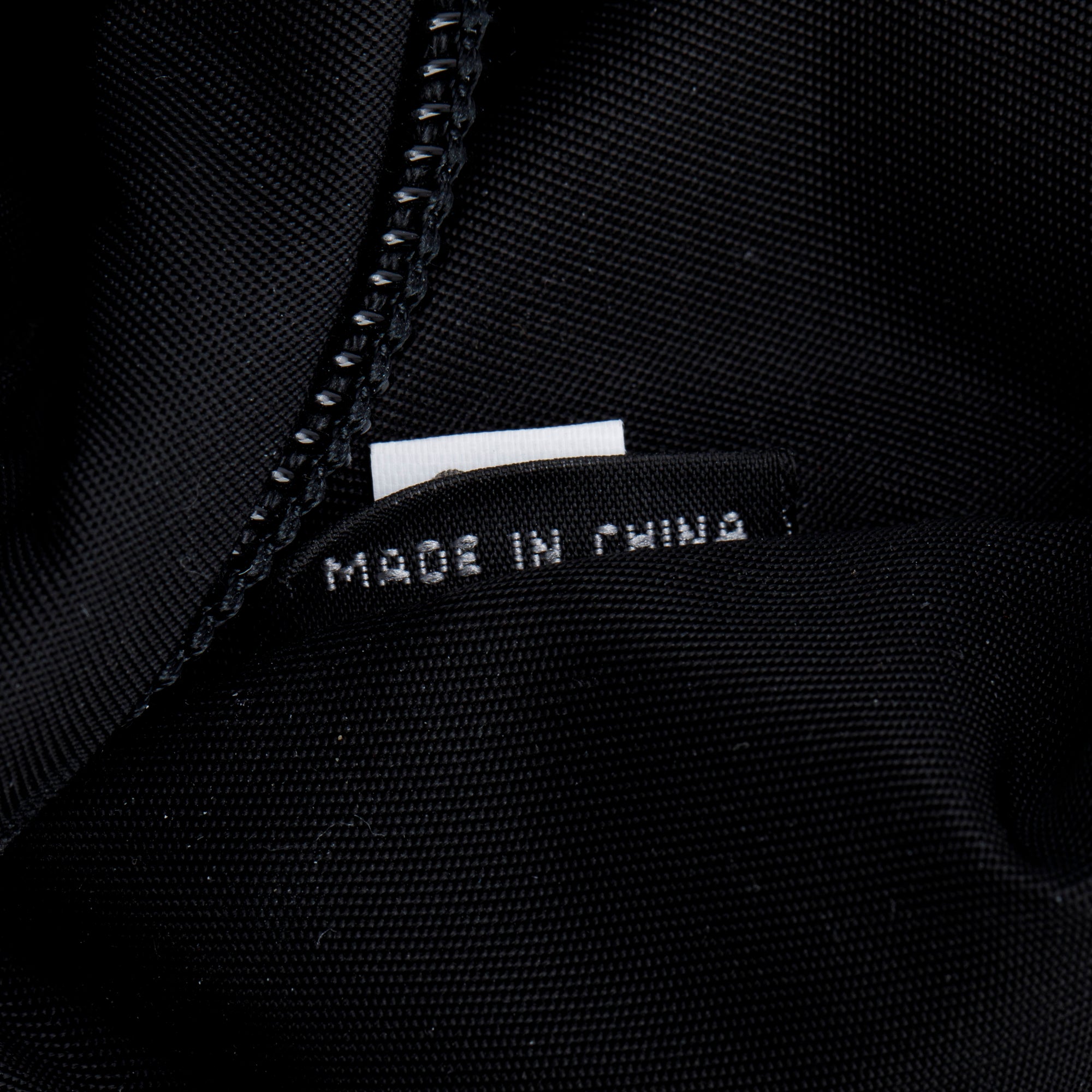 Prada Black Nappa Tessuto Nylon Stripe Montagne Belt Bag