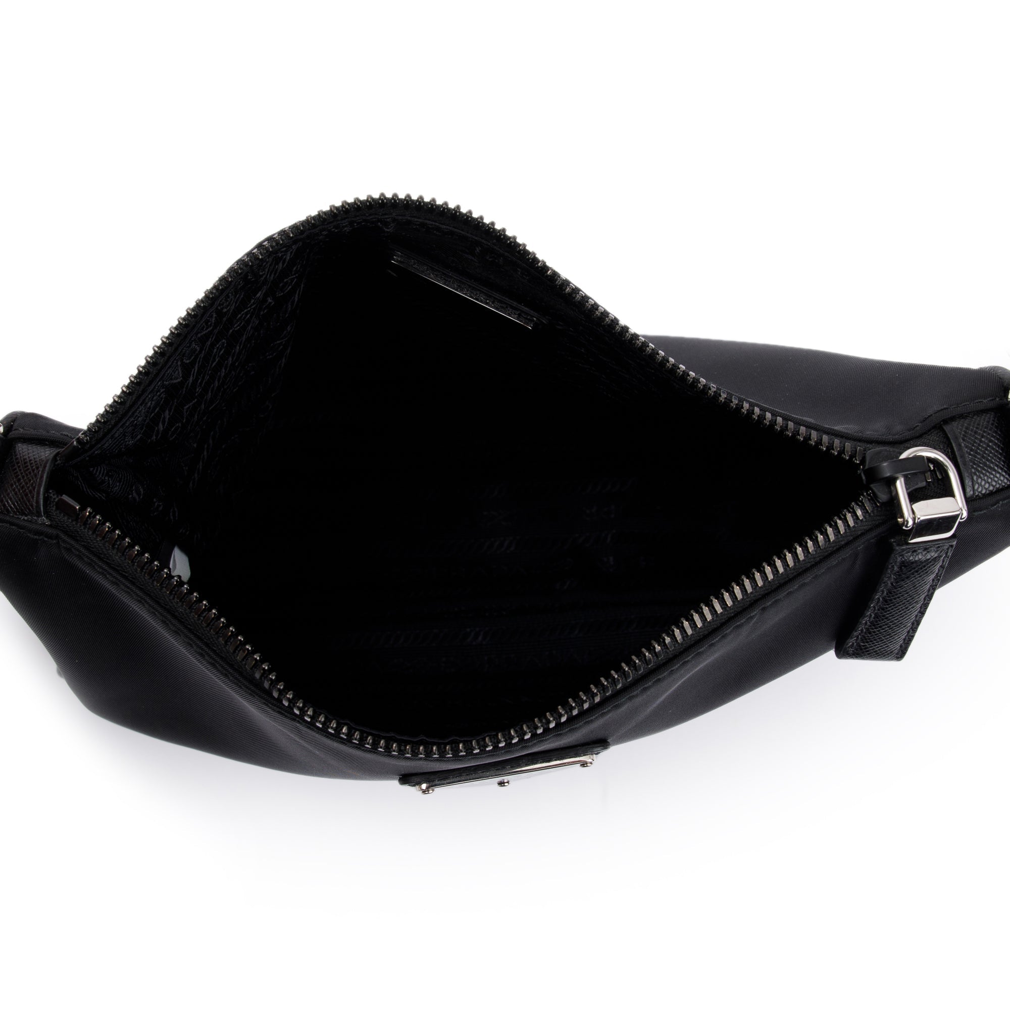 Prada Black Re-Edition 2000 Nylon Messenger Bag