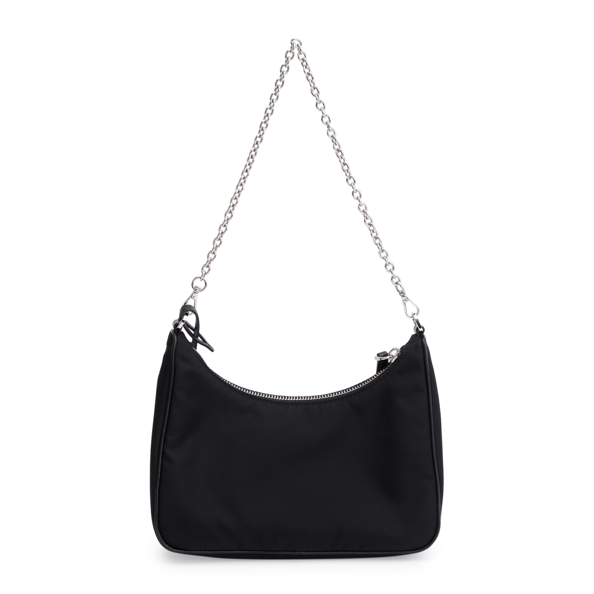 Prada Black Re-Edition 2005 Re-Nylon Shoulder Bag w/ Authenticity Card