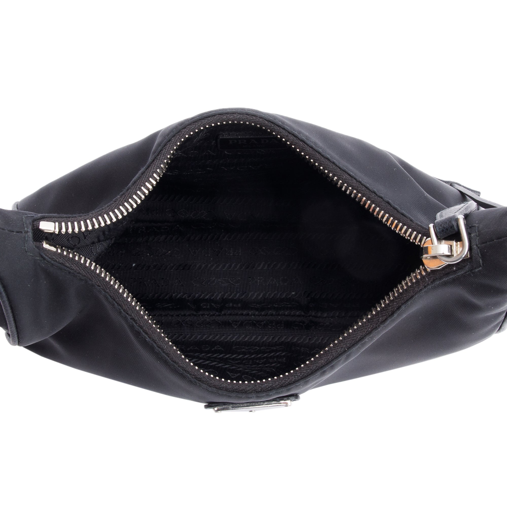 Prada Black Re-Edition 2005 Re-Nylon Shoulder Bag w/ Box