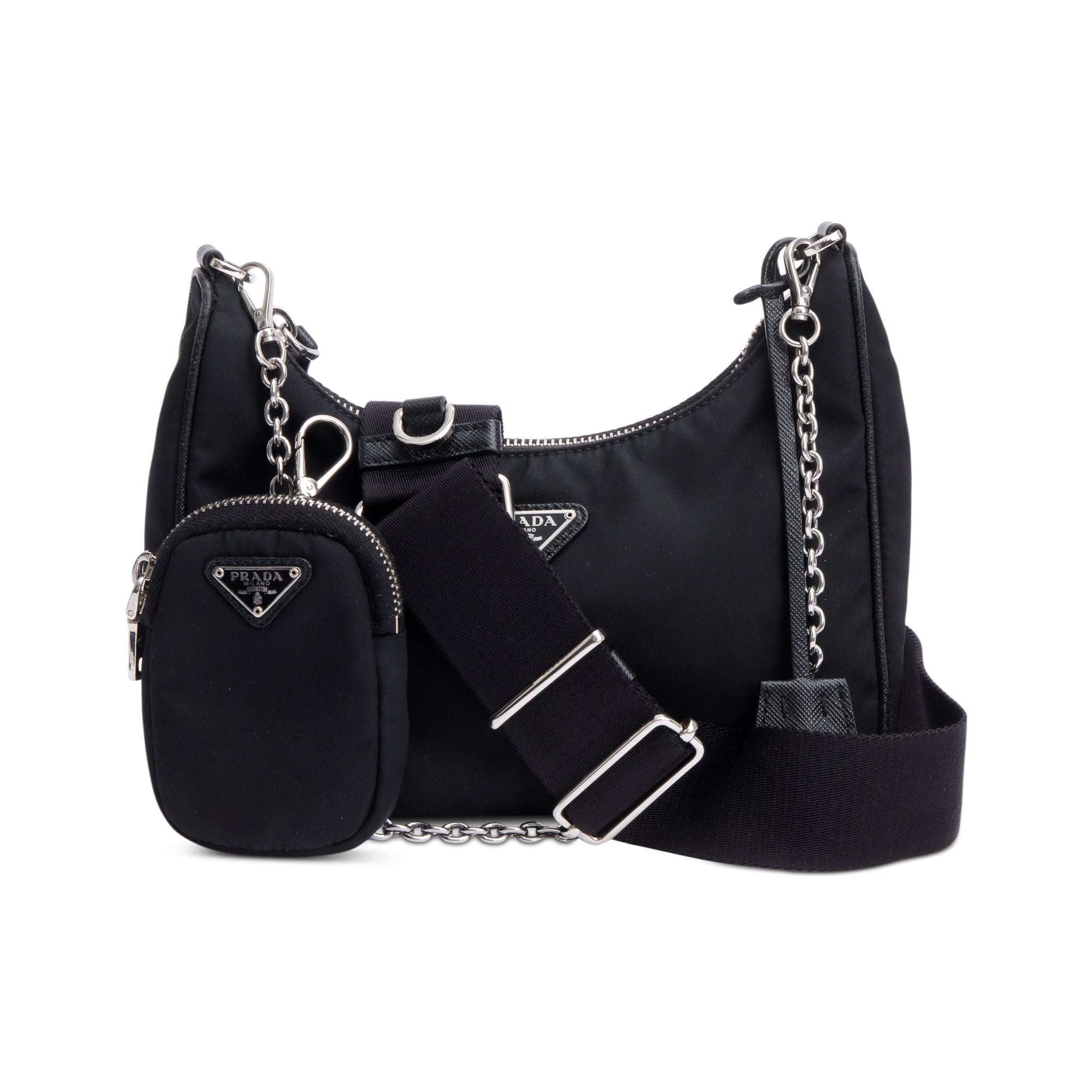 Prada Black Re-Edition 2005 Re-Nylon Shoulder Bag