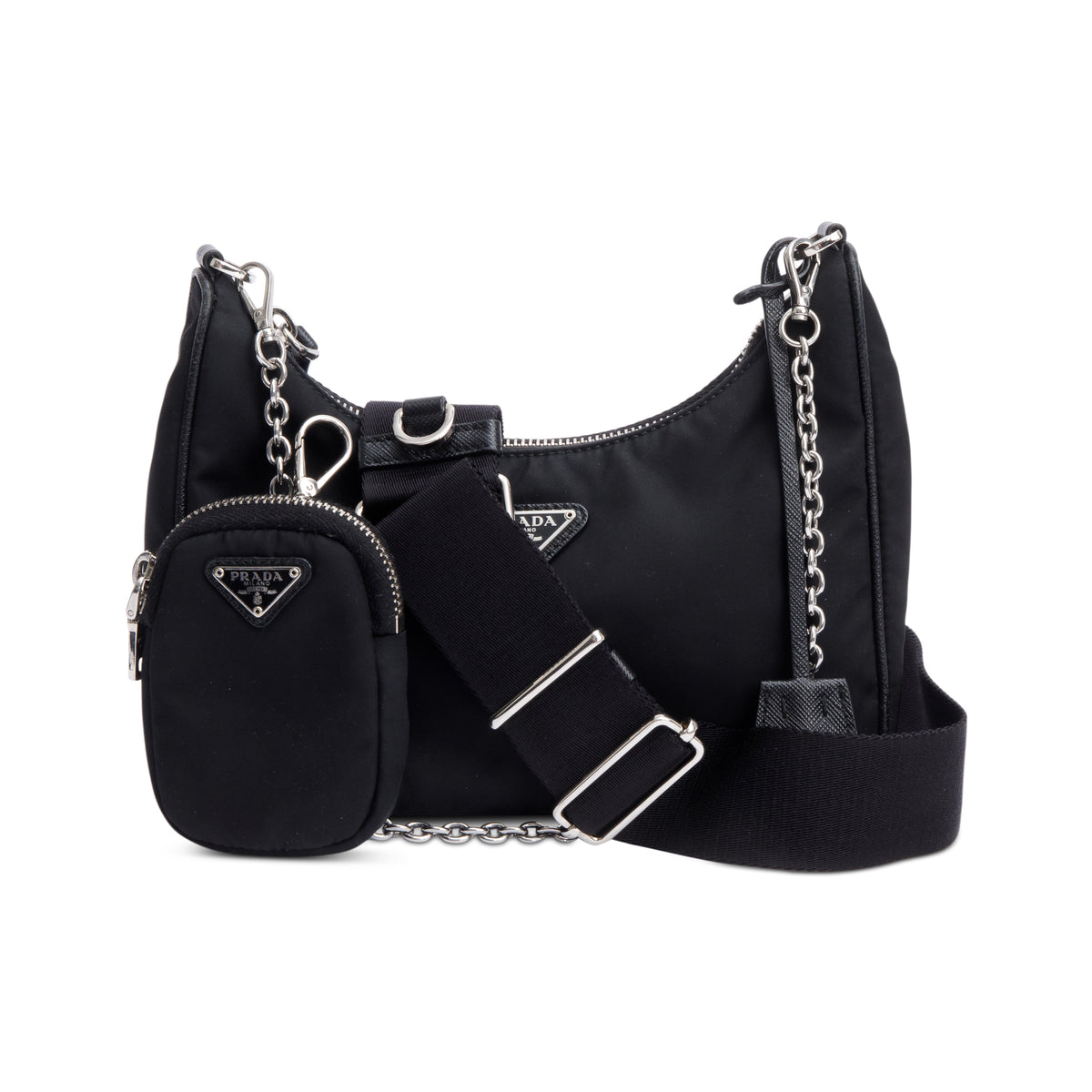 Prada Black Re-Edition 2005 Re-Nylon Shoulder Bag – OLIVER'S