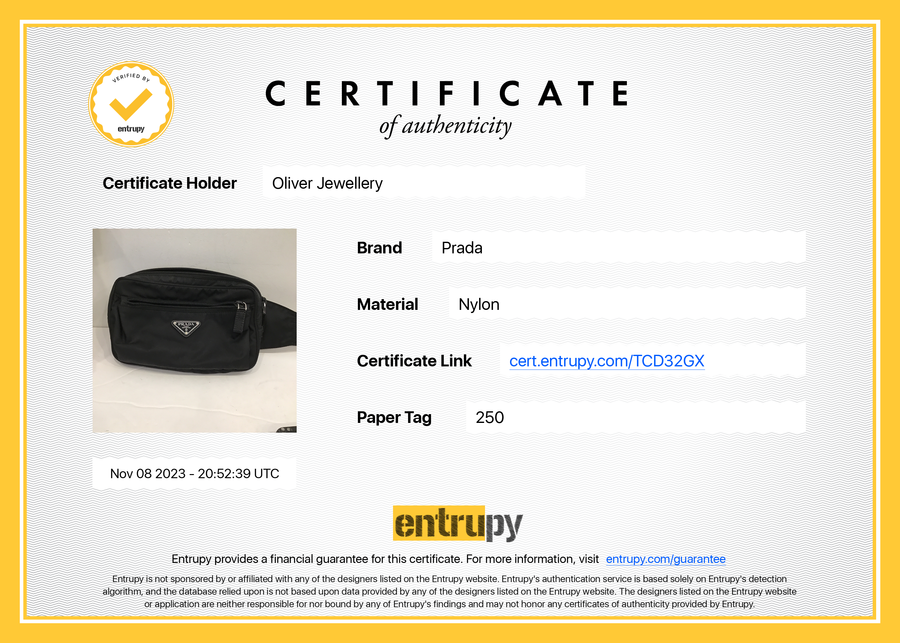 Prada Black Re-Nylon & Saffiano Leather Belt Bag